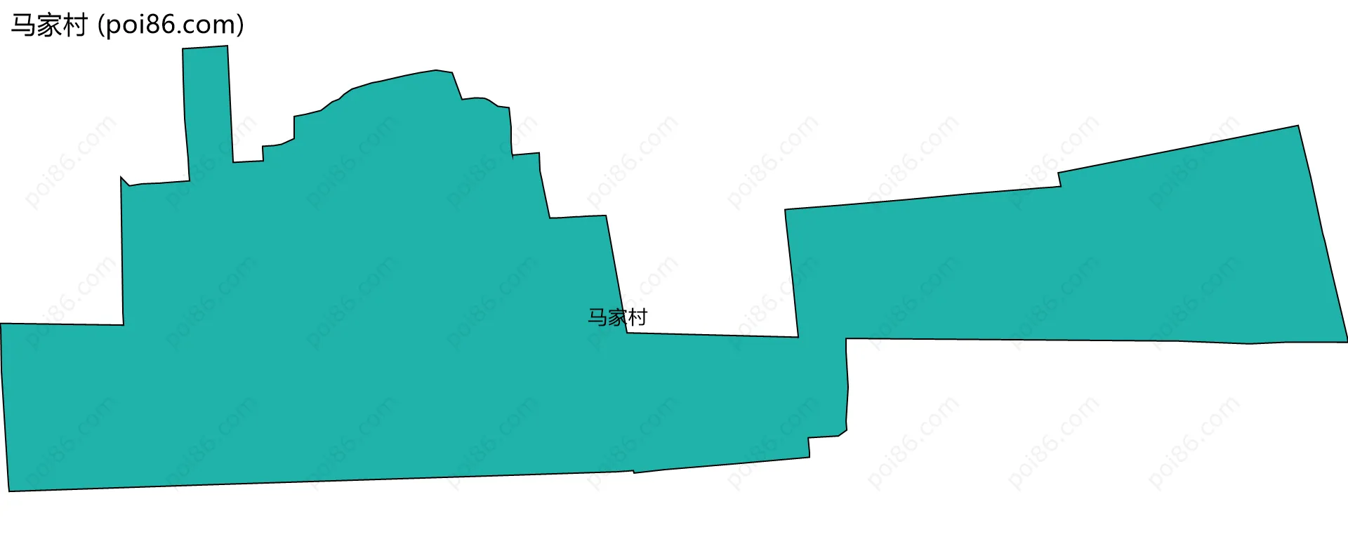 马家村边界地图