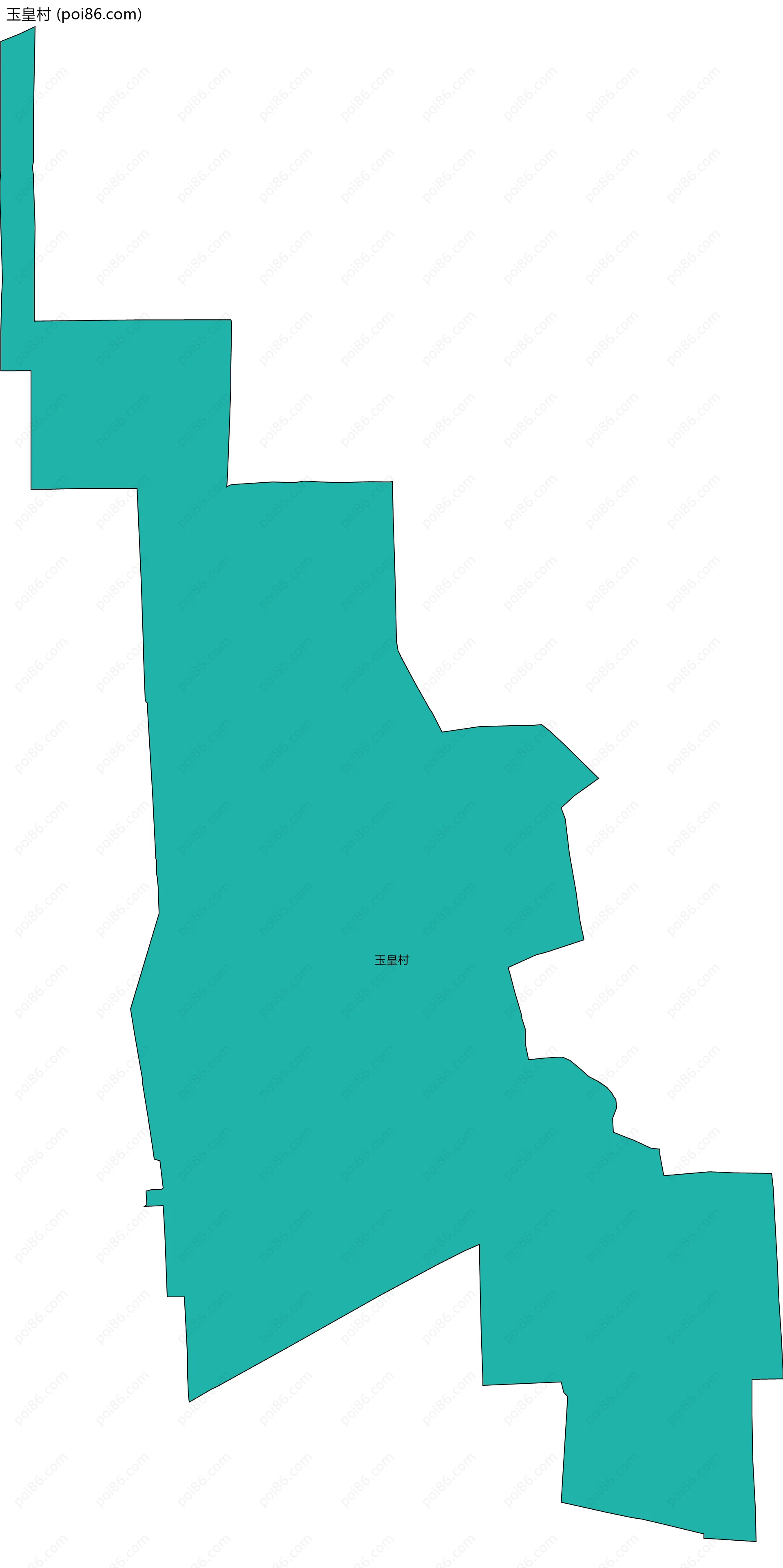 玉皇村边界地图