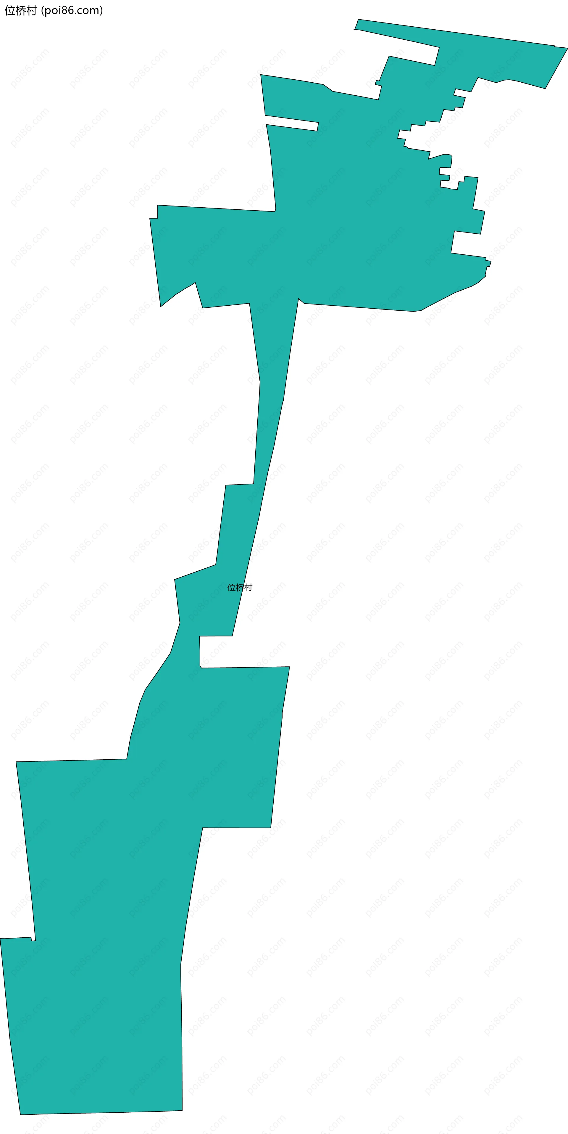 位桥村边界地图