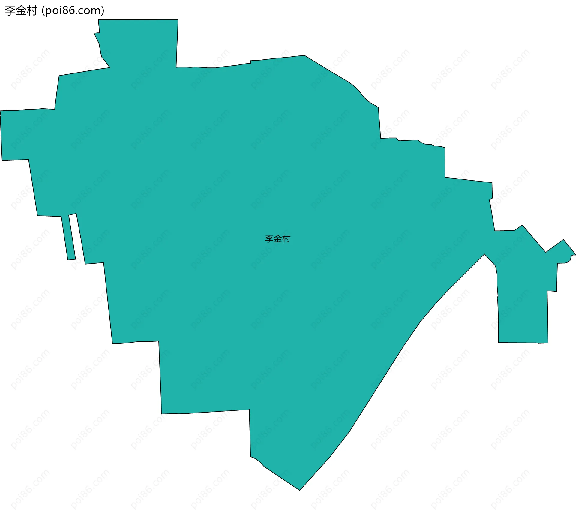 李金村边界地图
