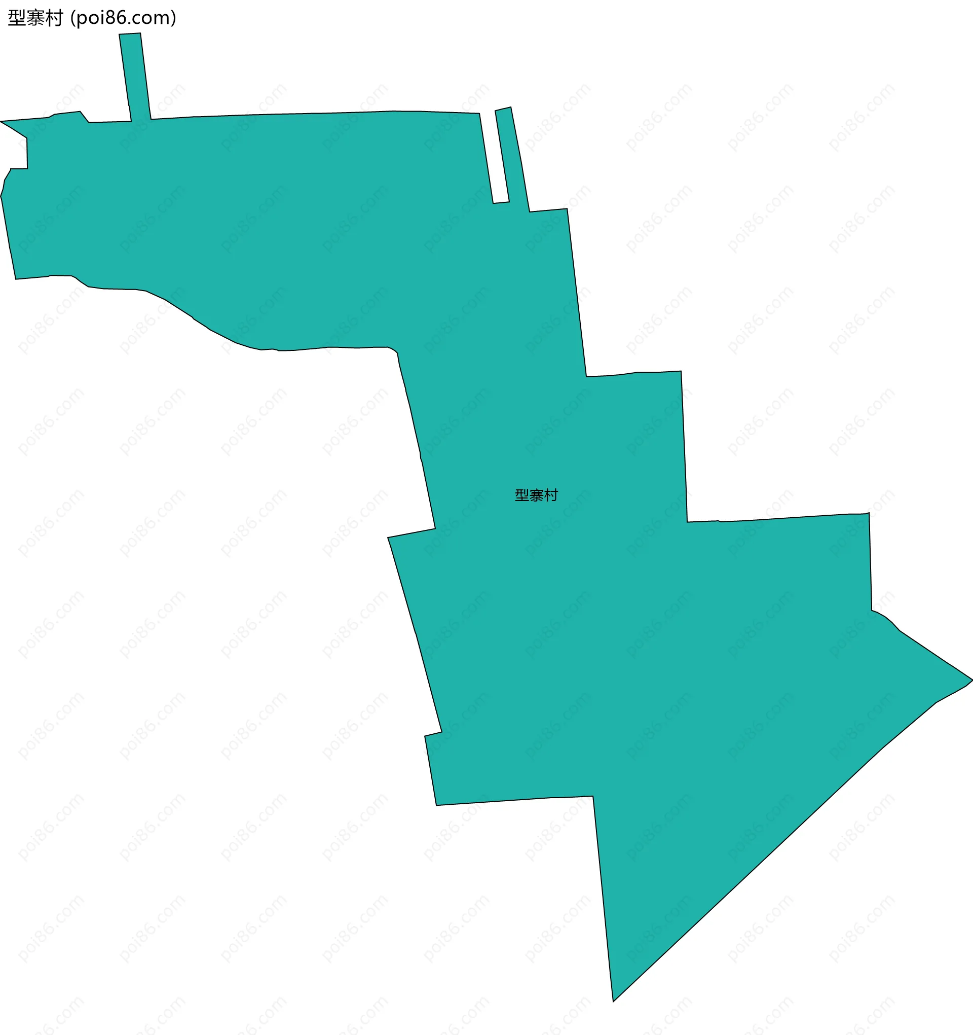 型寨村边界地图