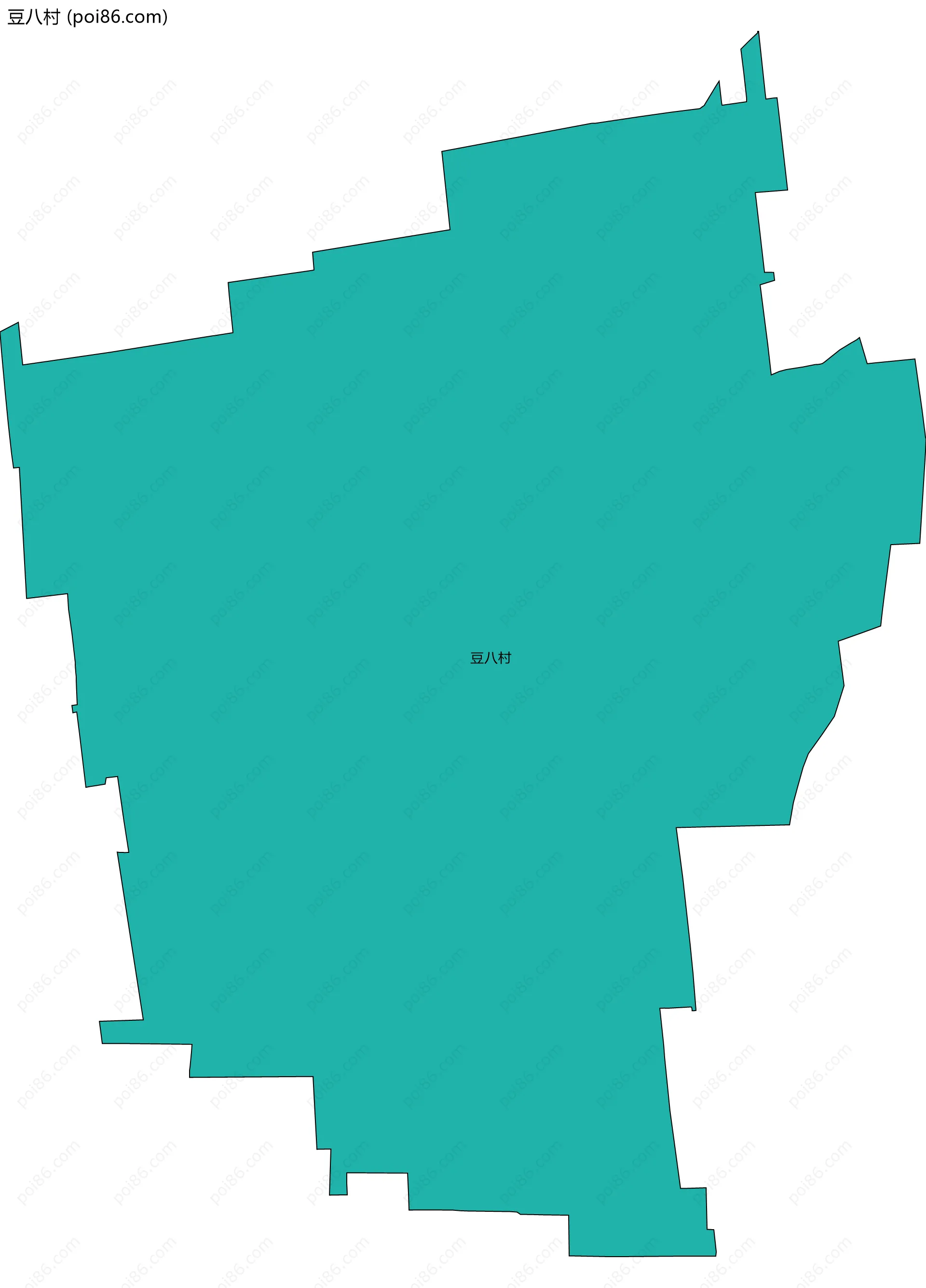 豆八村边界地图