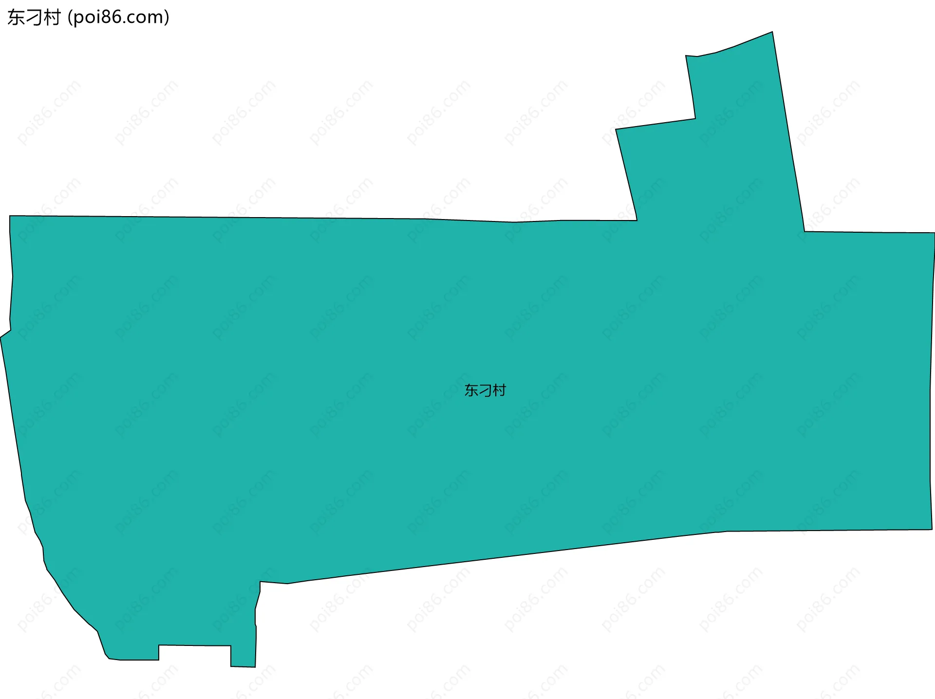 东刁村边界地图