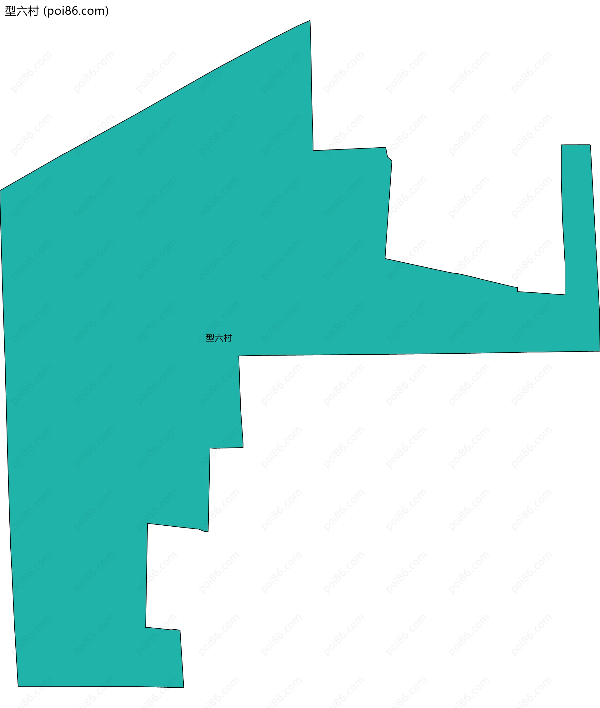 型六村边界地图