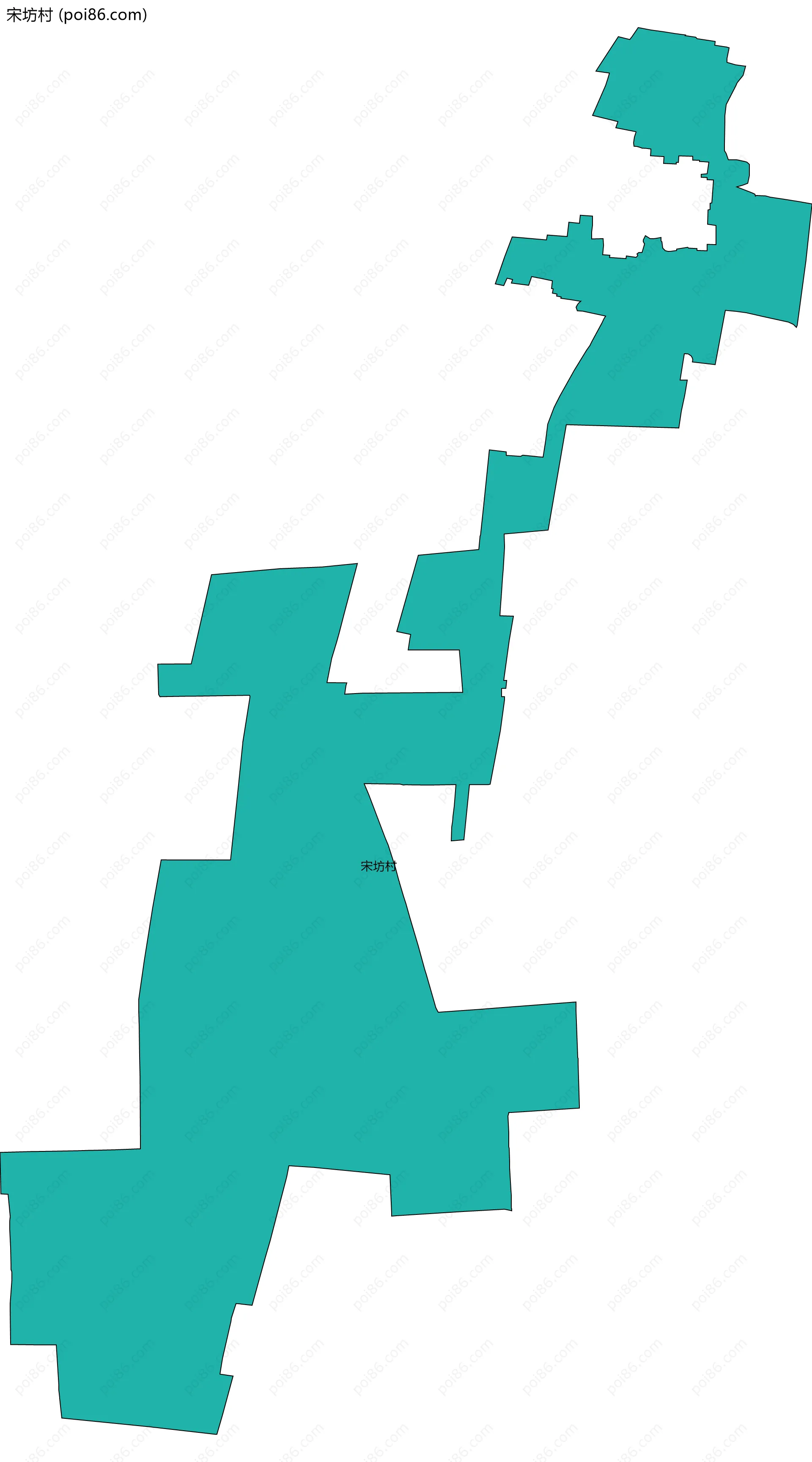 宋坊村边界地图