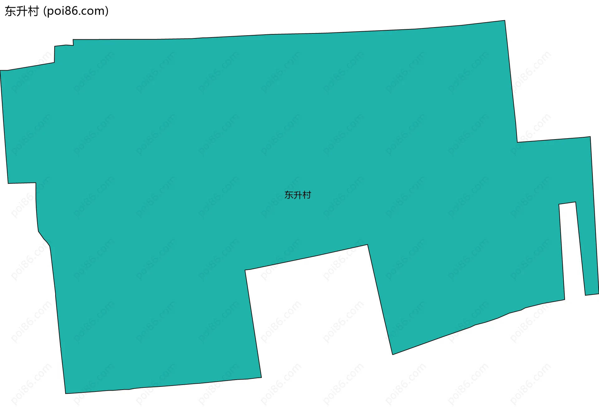 东升村边界地图
