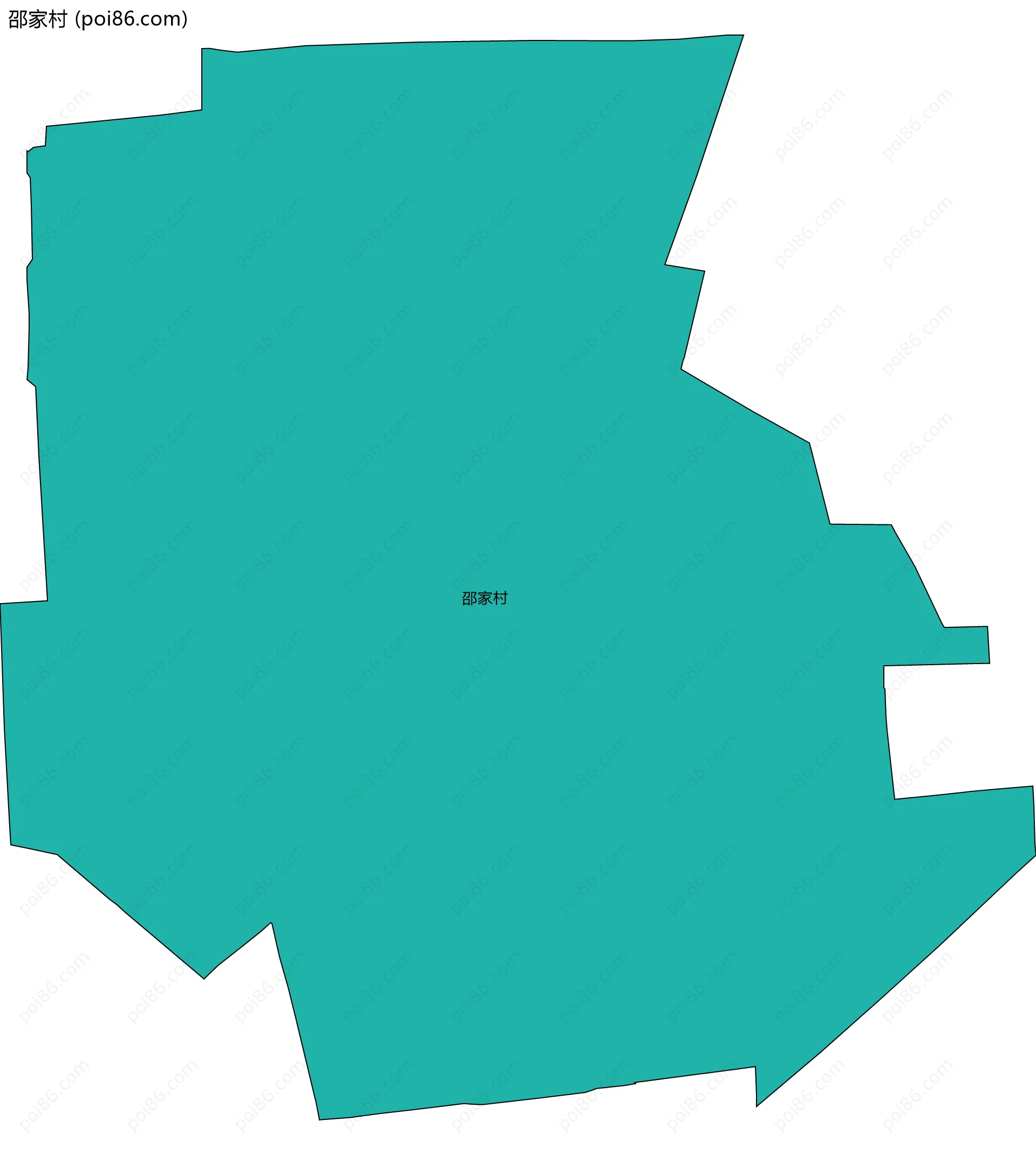 邵家村边界地图