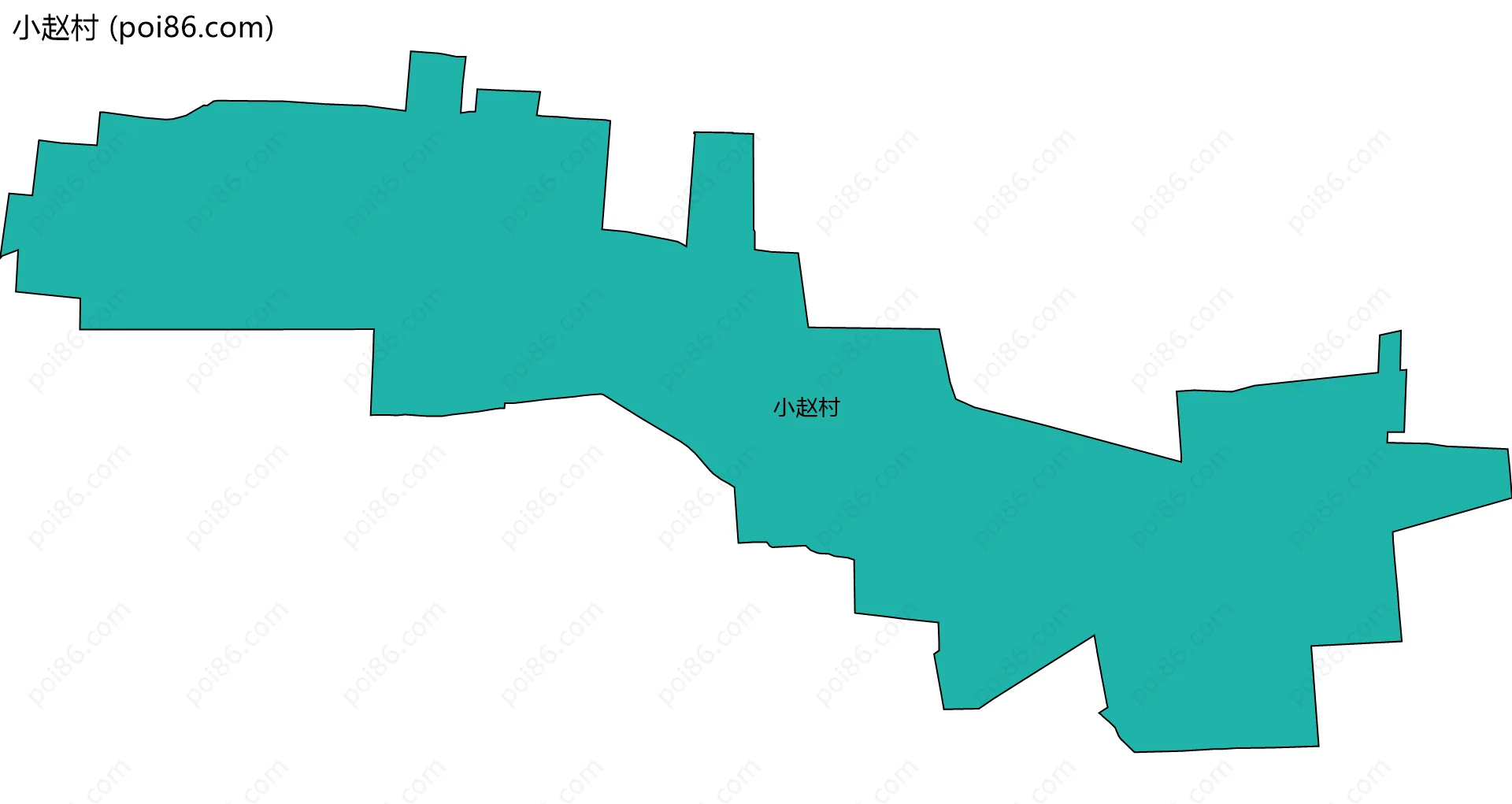小赵村边界地图
