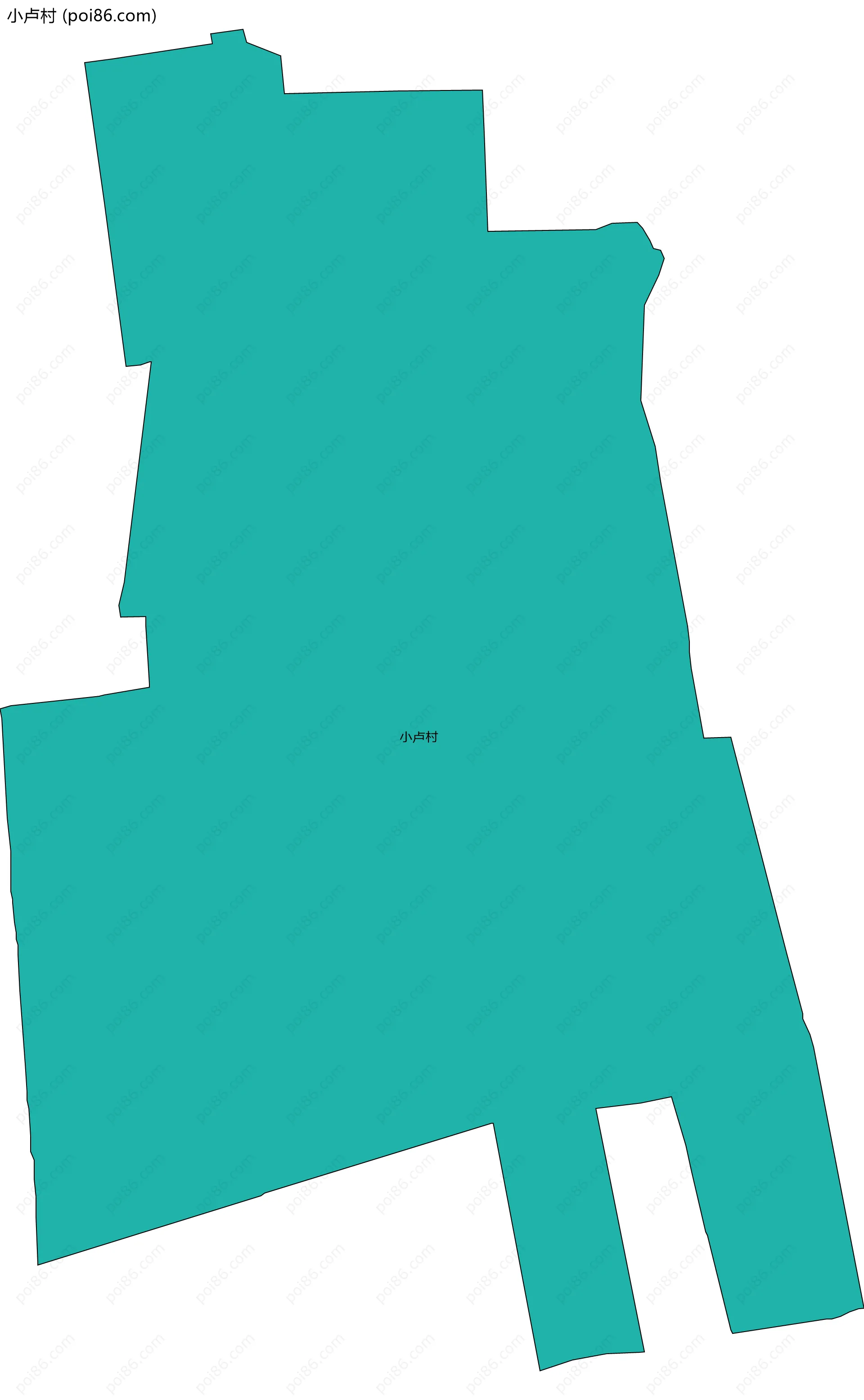 小卢村边界地图