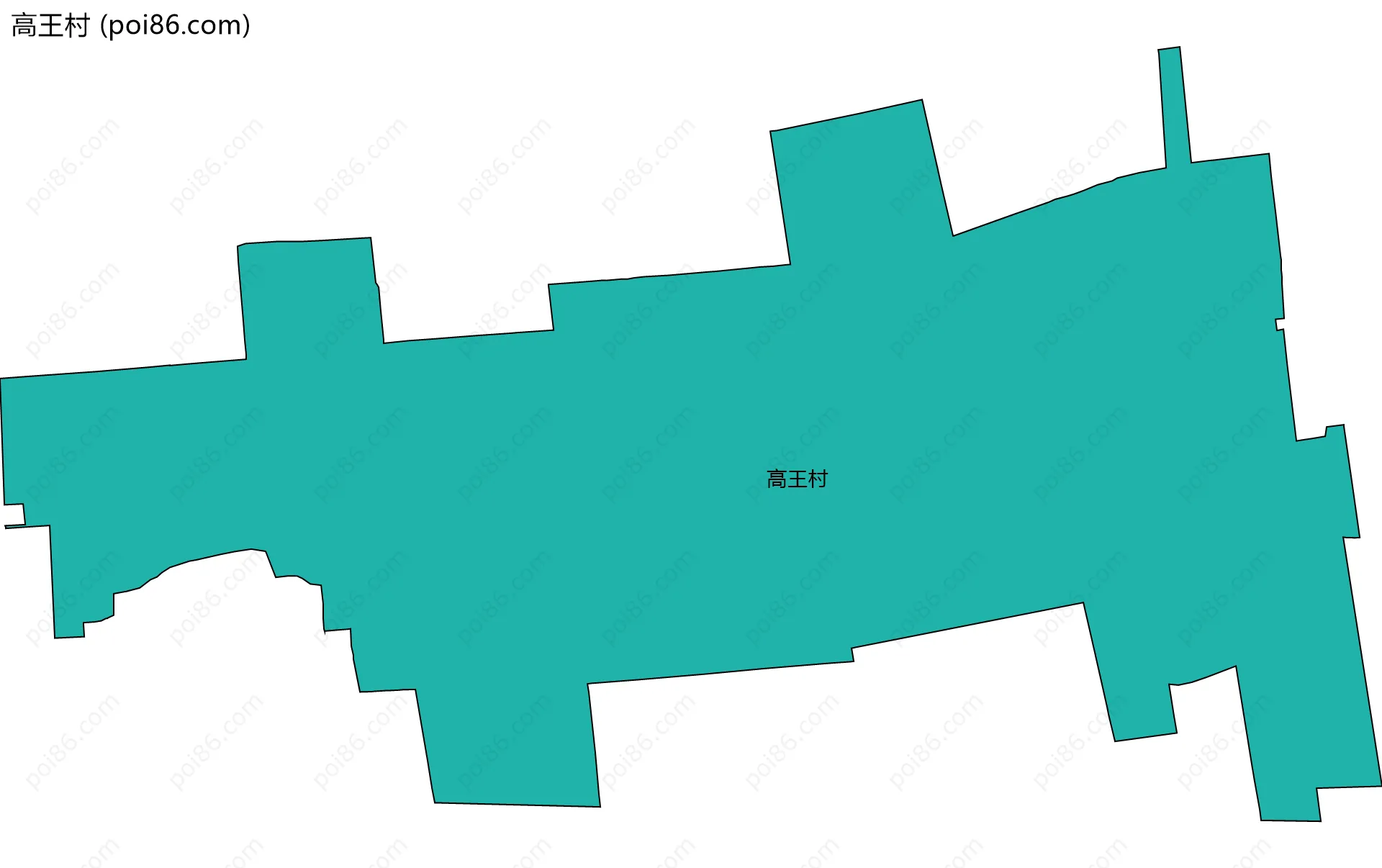 高王村边界地图