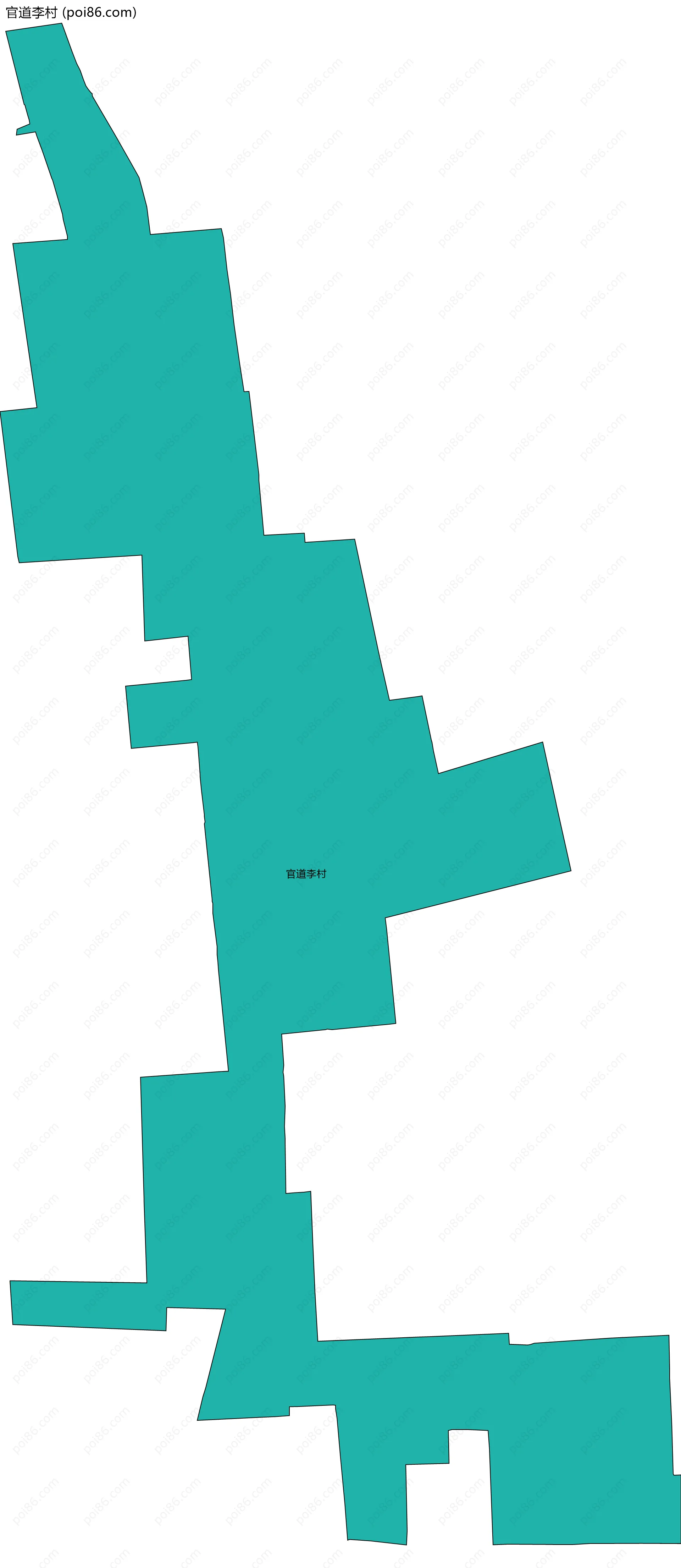 官道李村边界地图