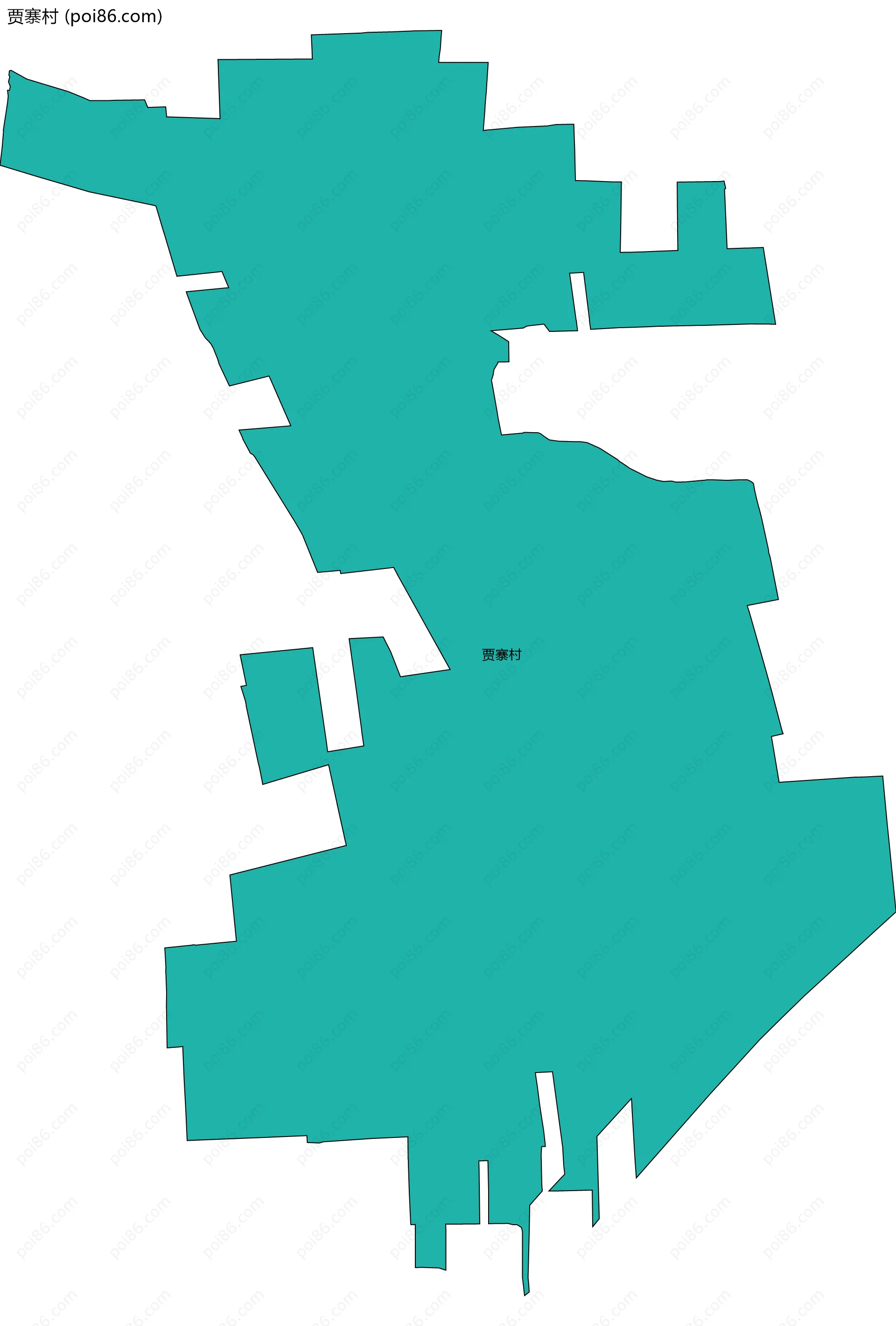 贾寨村边界地图