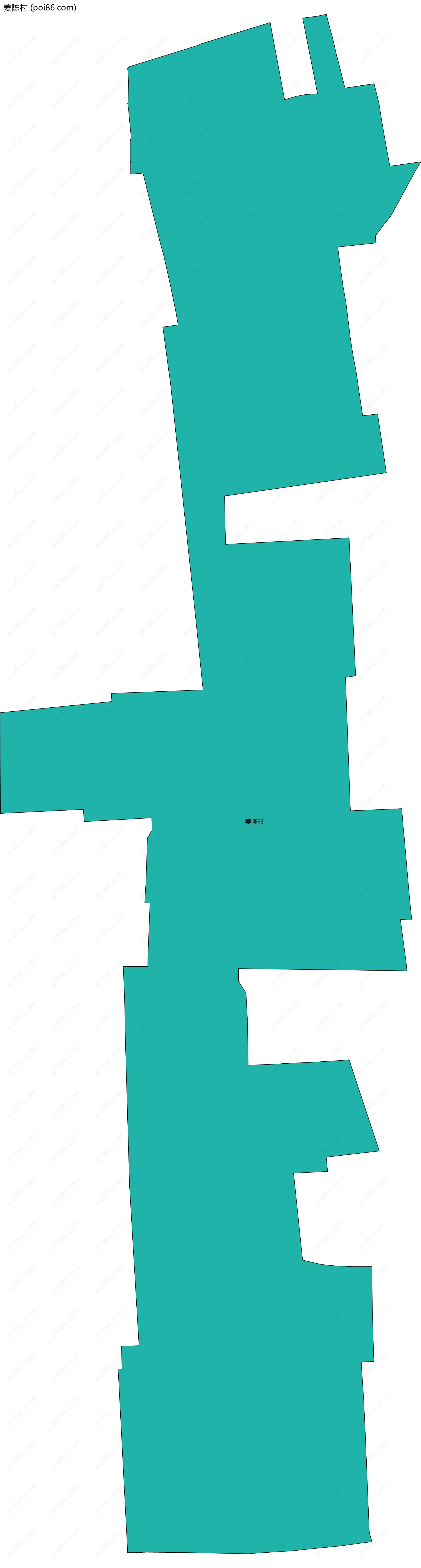 姜陈村边界地图