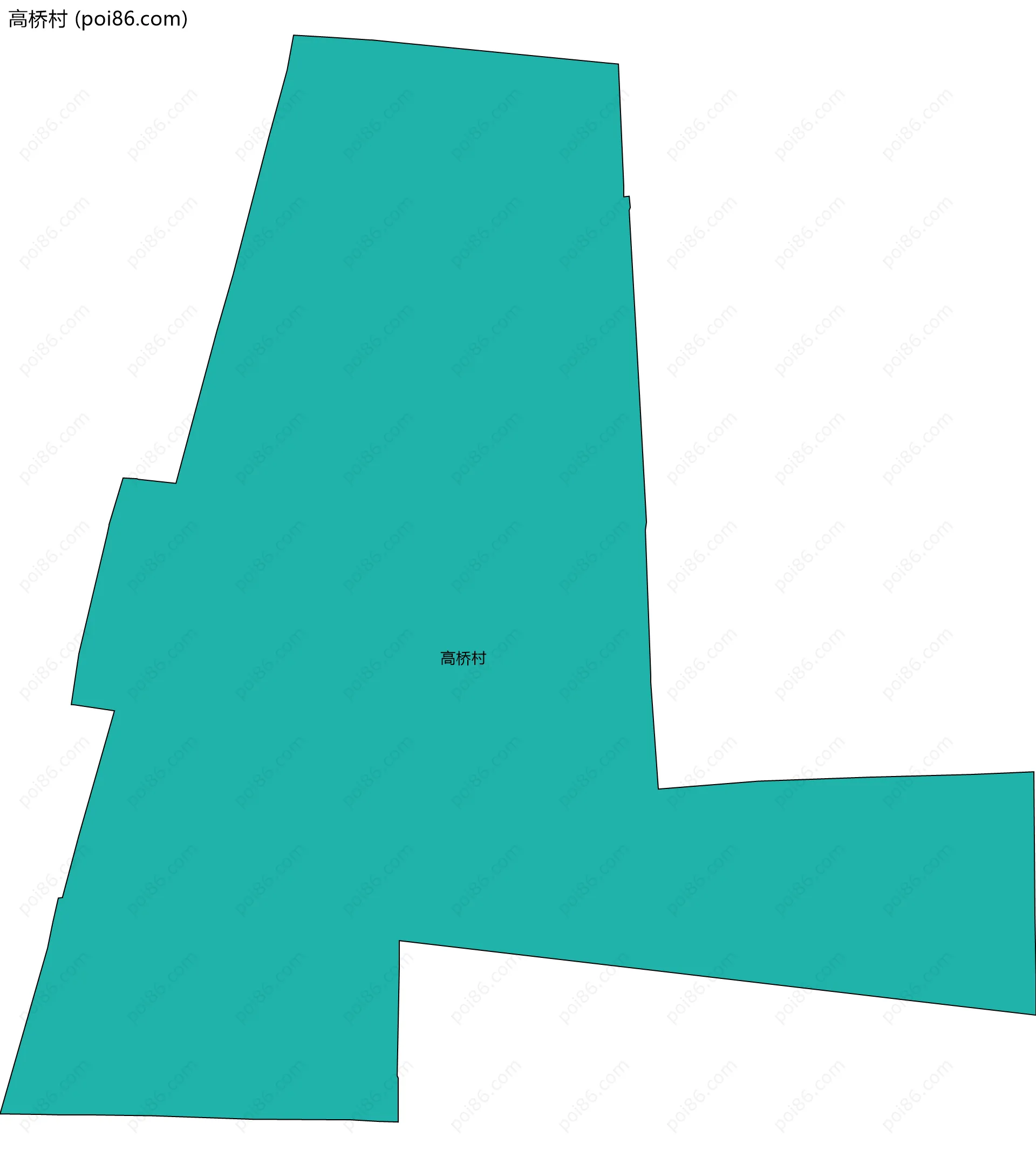 高桥村边界地图