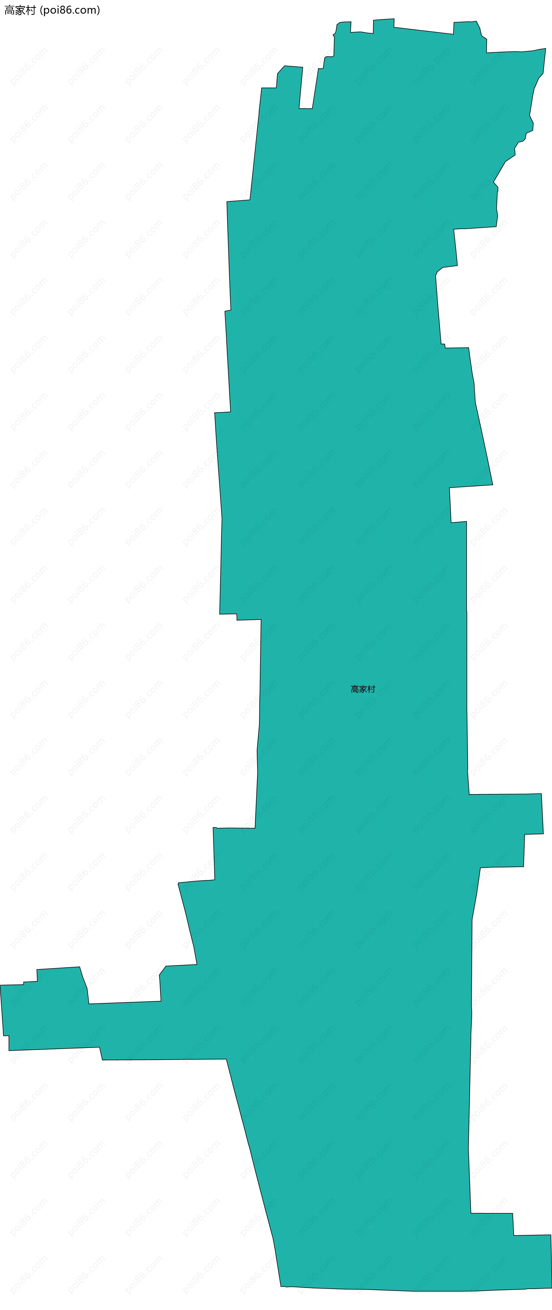 高家村边界地图