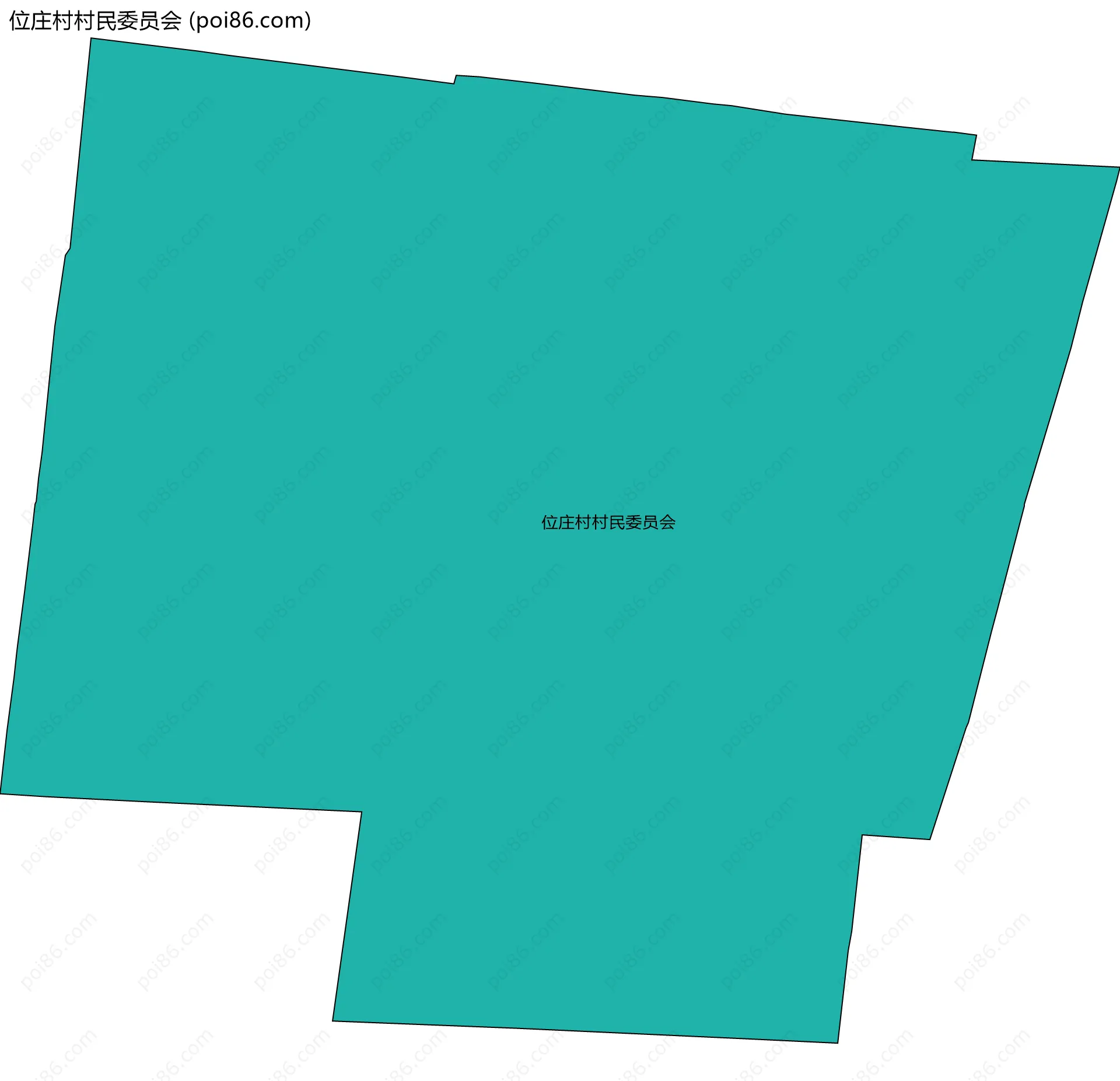位庄村村民委员会边界地图