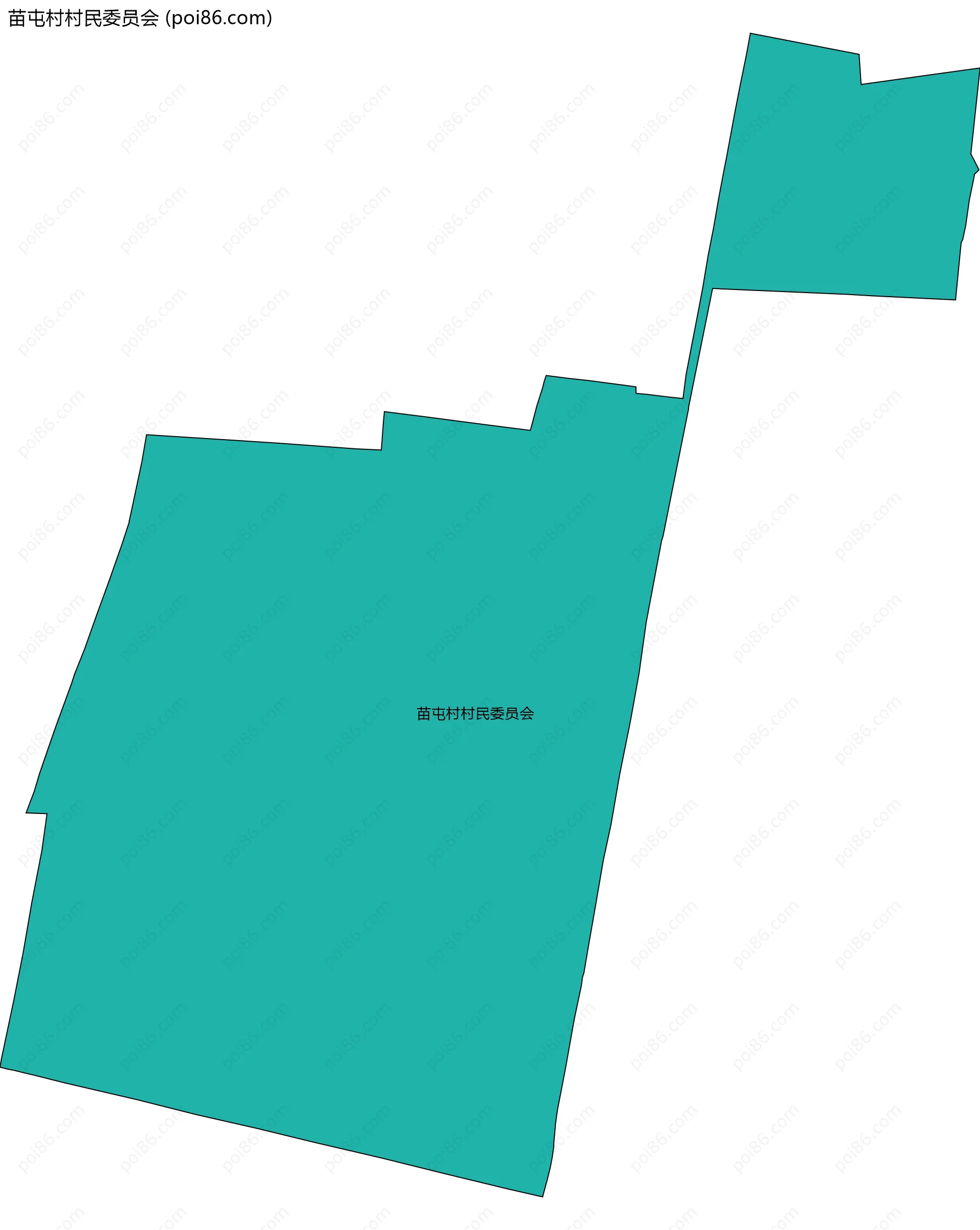 苗屯村村民委员会边界地图