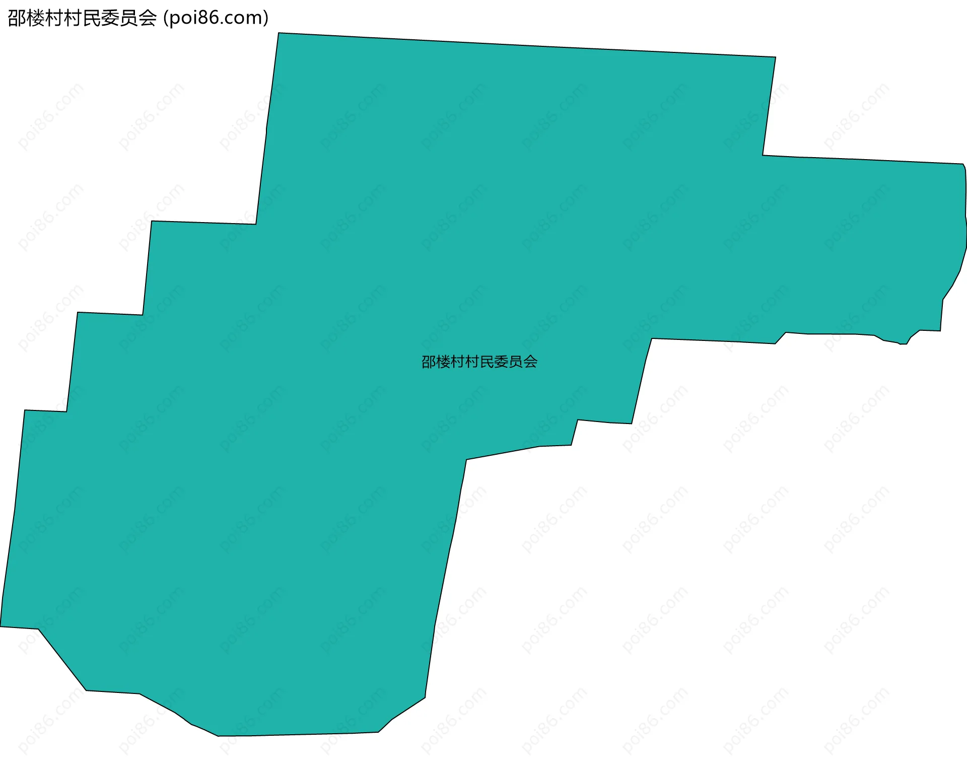 邵楼村村民委员会边界地图
