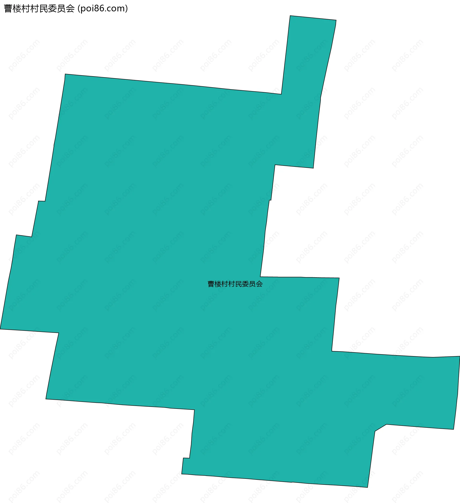 曹楼村村民委员会边界地图