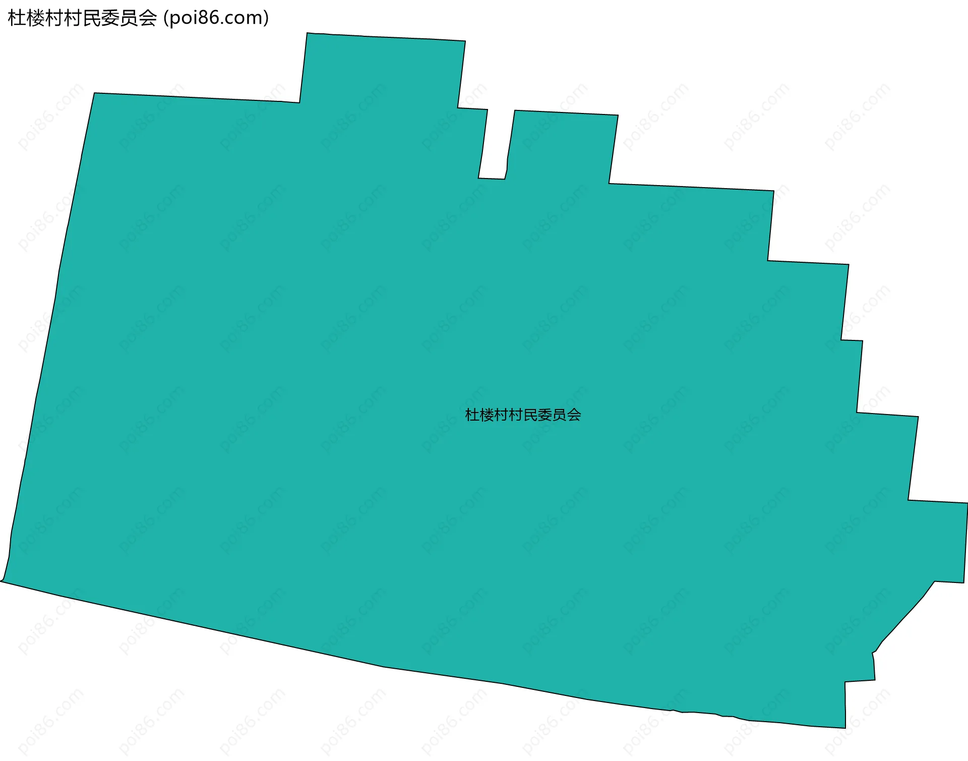 杜楼村村民委员会边界地图