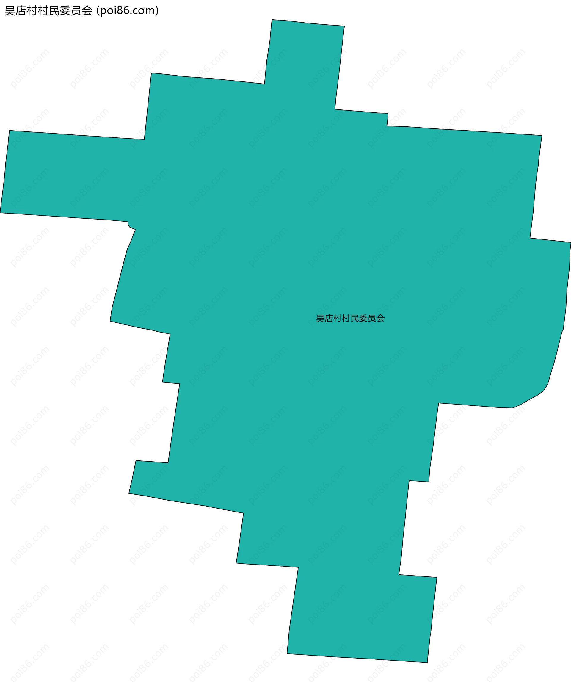 吴店村村民委员会边界地图