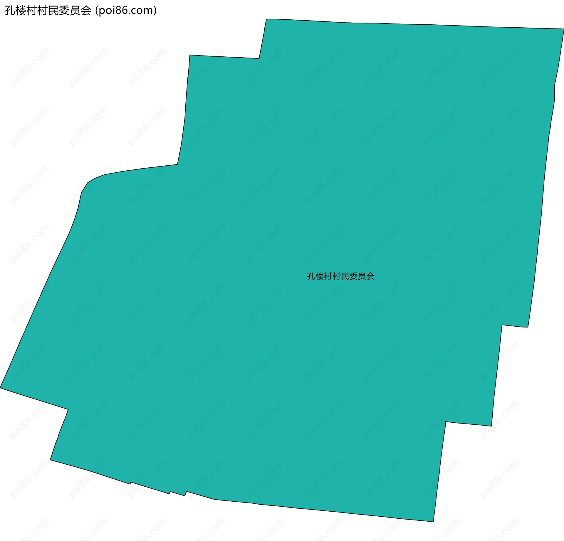 孔楼村村民委员会边界地图