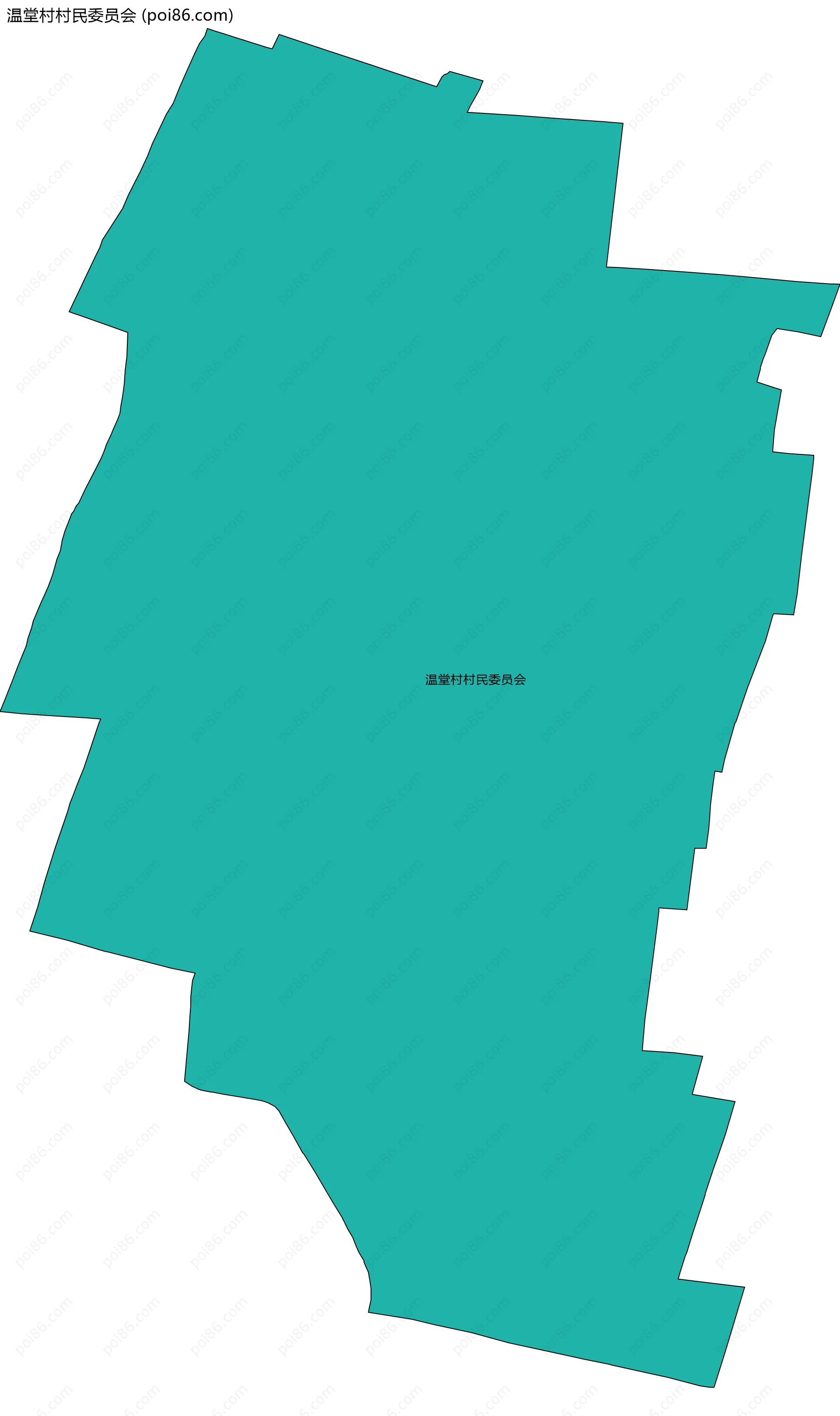 温堂村村民委员会边界地图