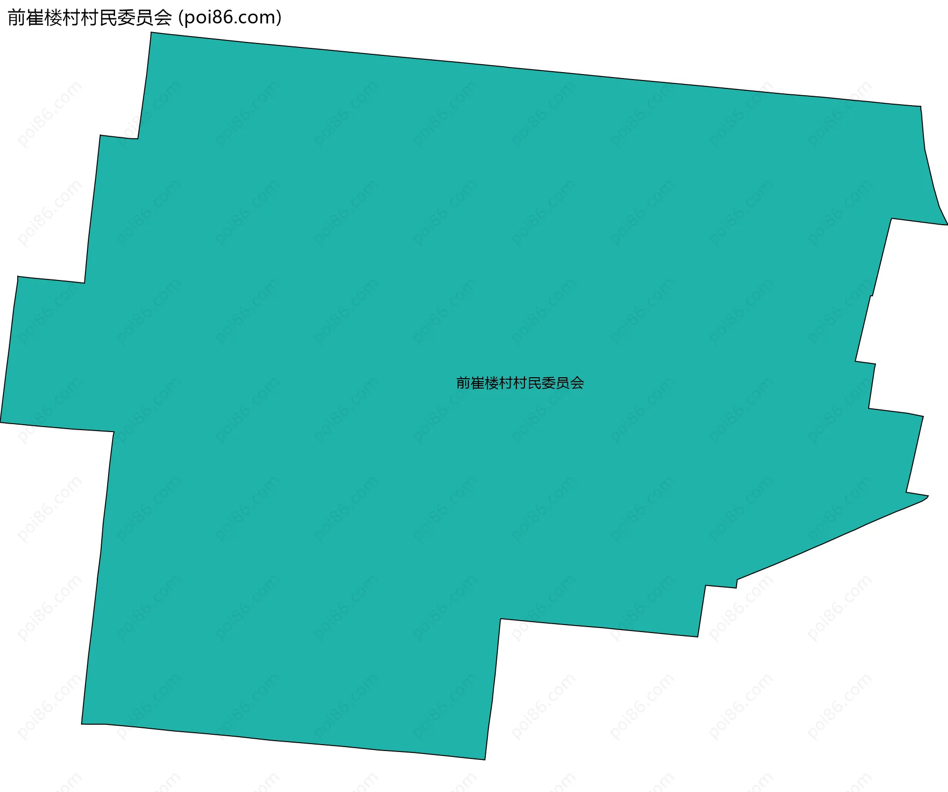 前崔楼村村民委员会边界地图