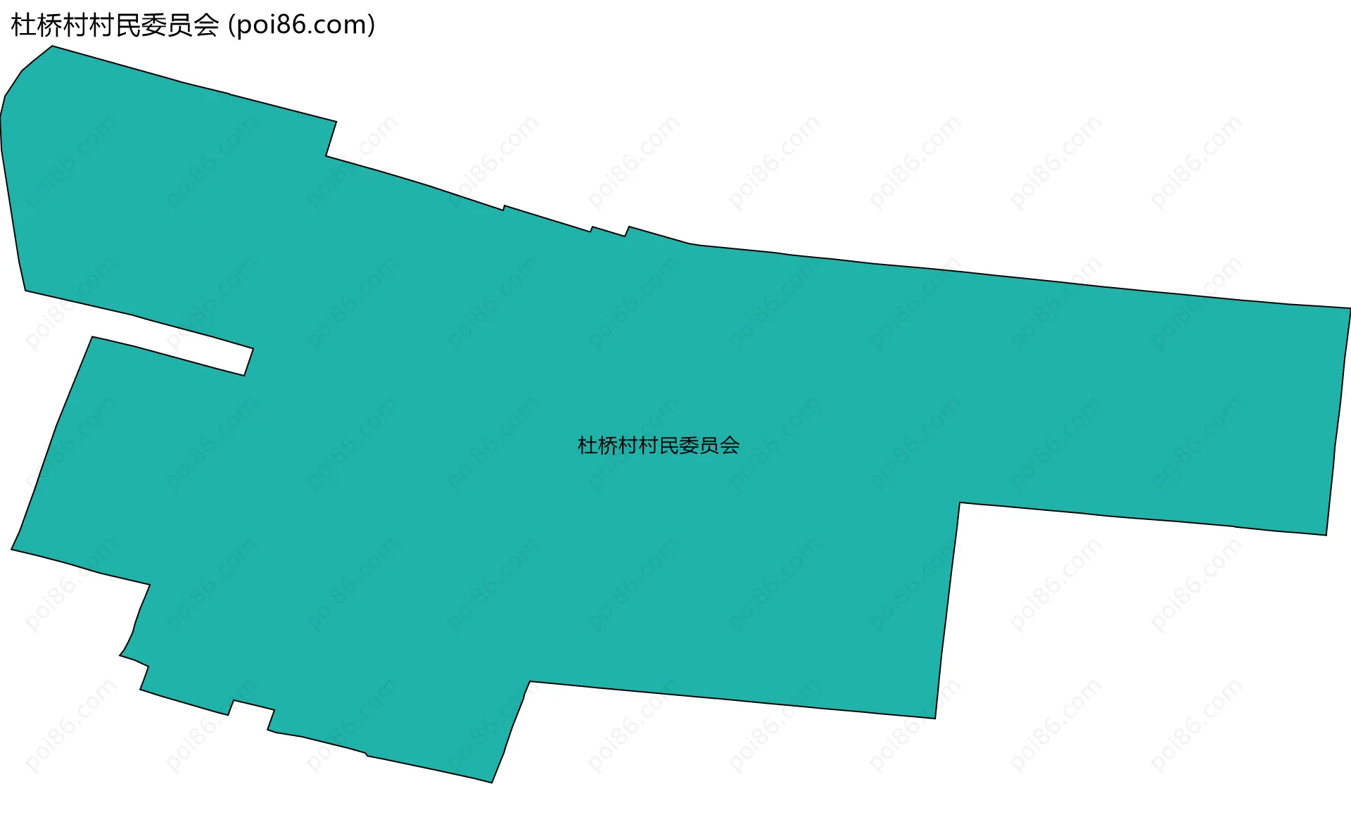 杜桥村村民委员会边界地图