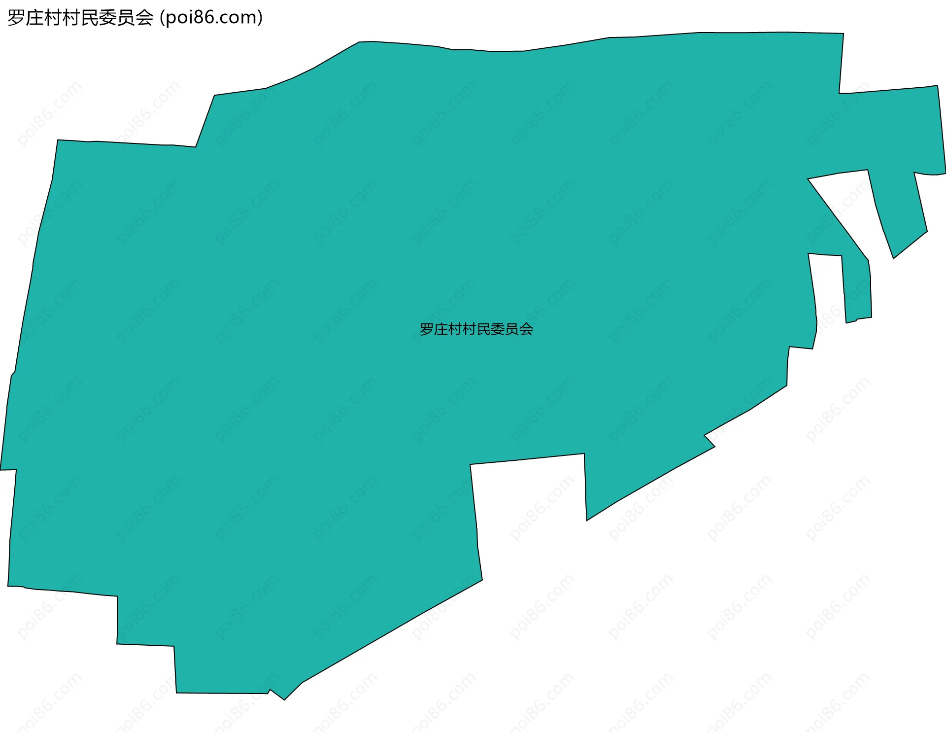 罗庄村村民委员会边界地图