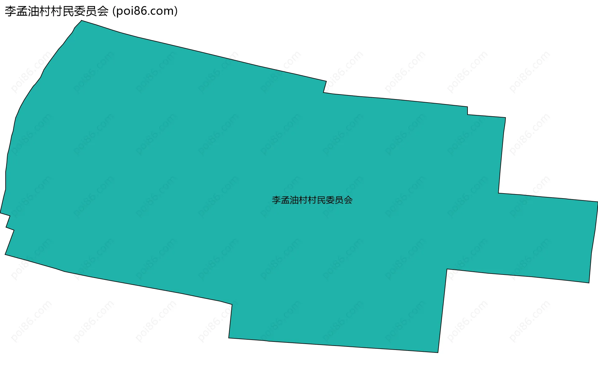 李孟油村村民委员会边界地图