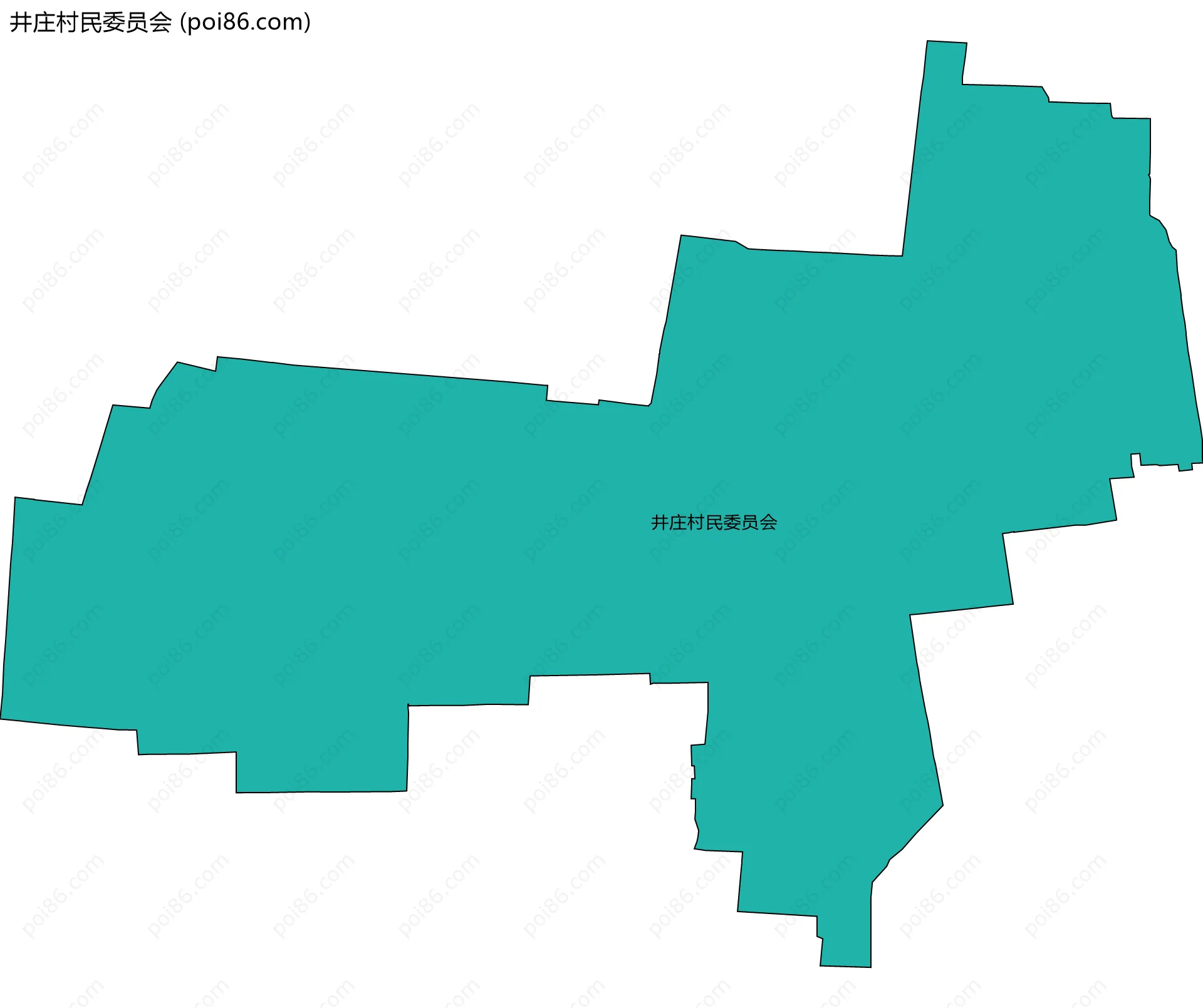 井庄村民委员会边界地图