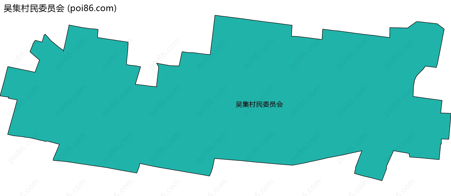吴集村民委员会边界地图