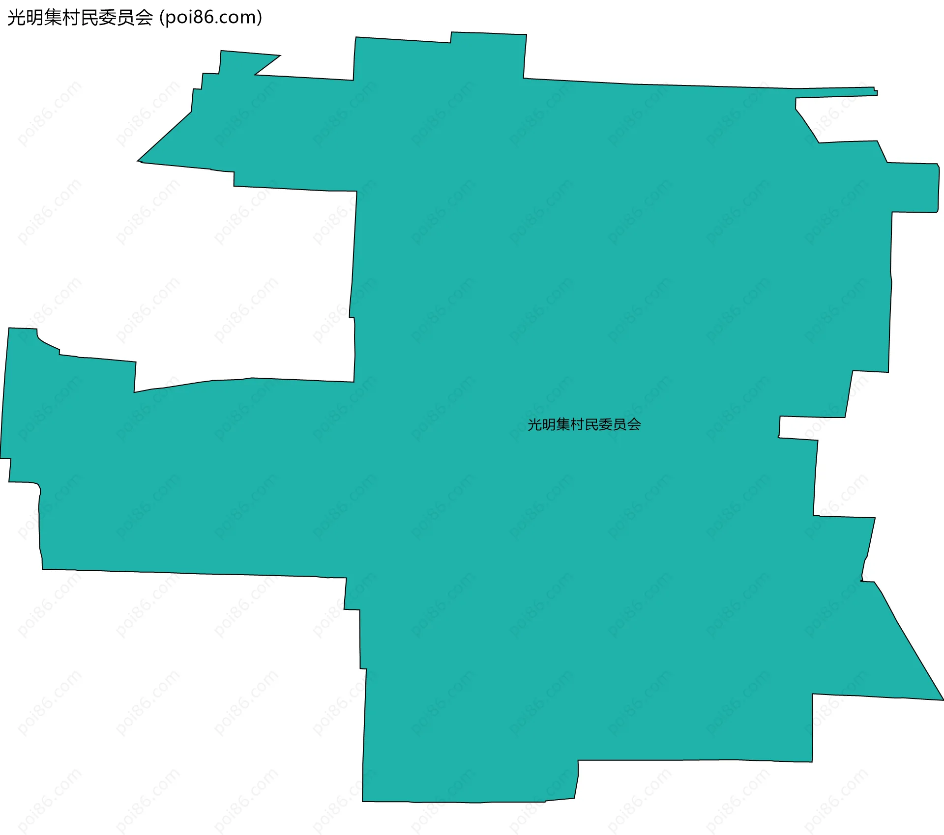 光明集村民委员会边界地图