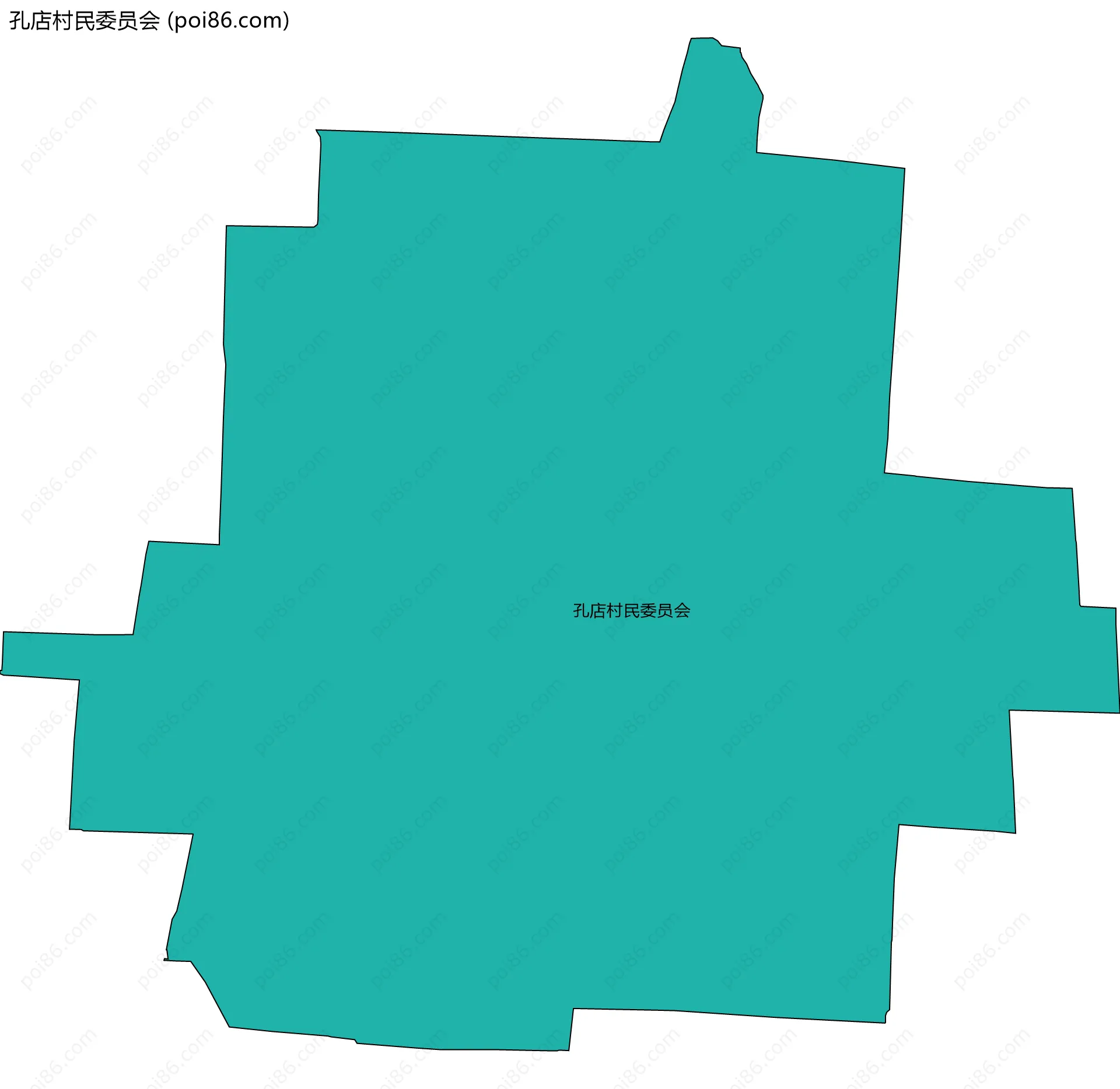 孔店村民委员会边界地图