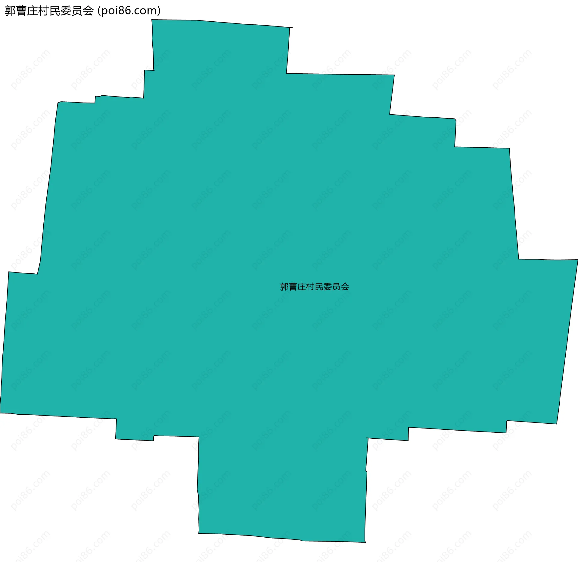 郭曹庄村民委员会边界地图