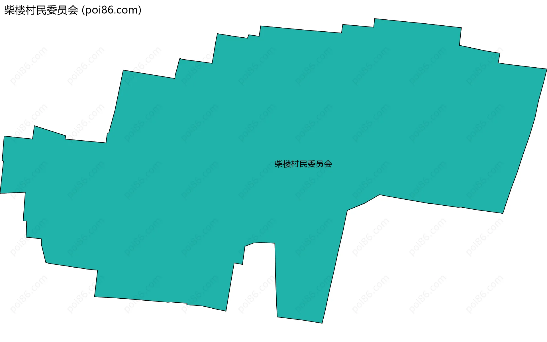 柴楼村民委员会边界地图