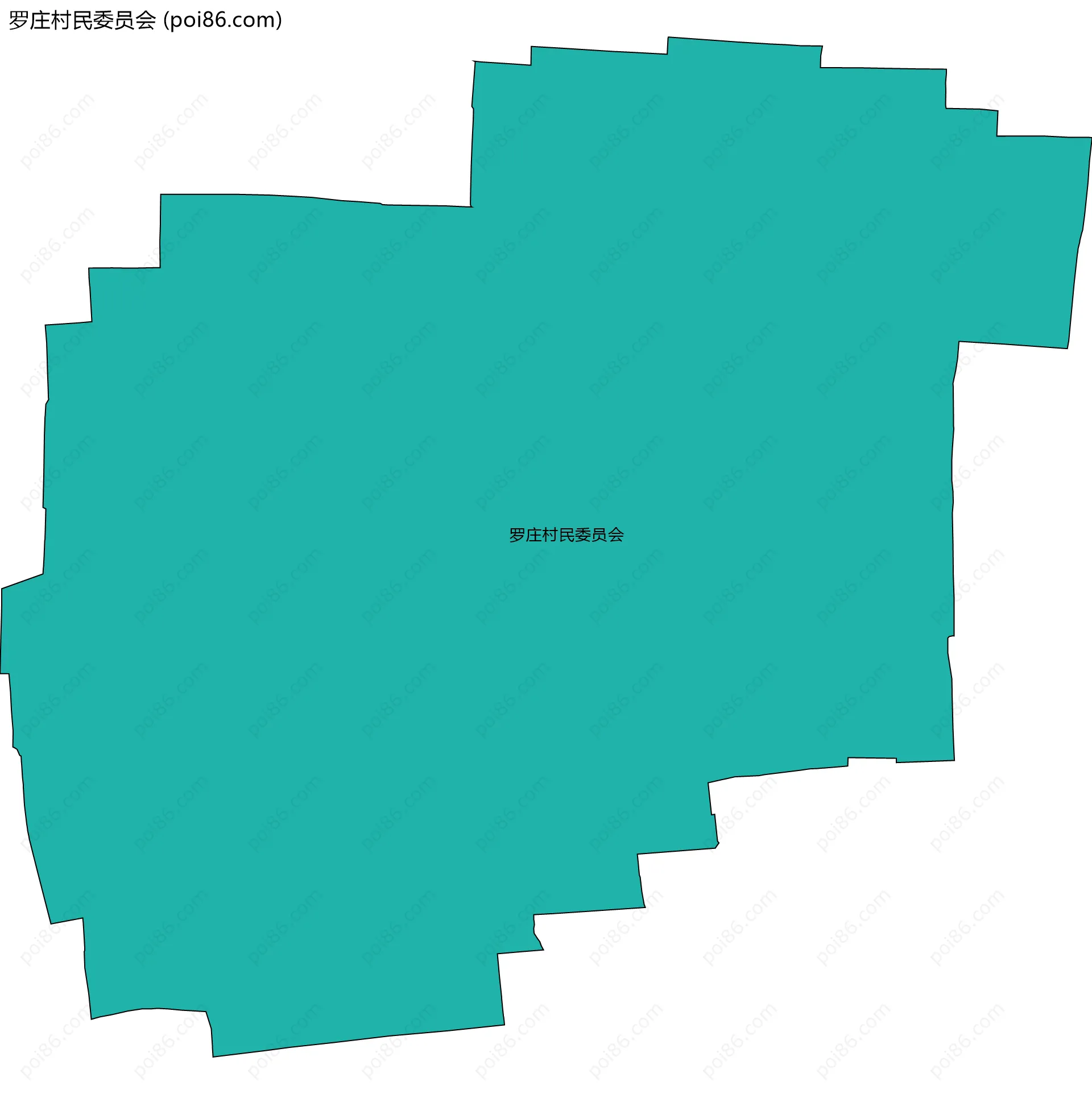 罗庄村民委员会边界地图