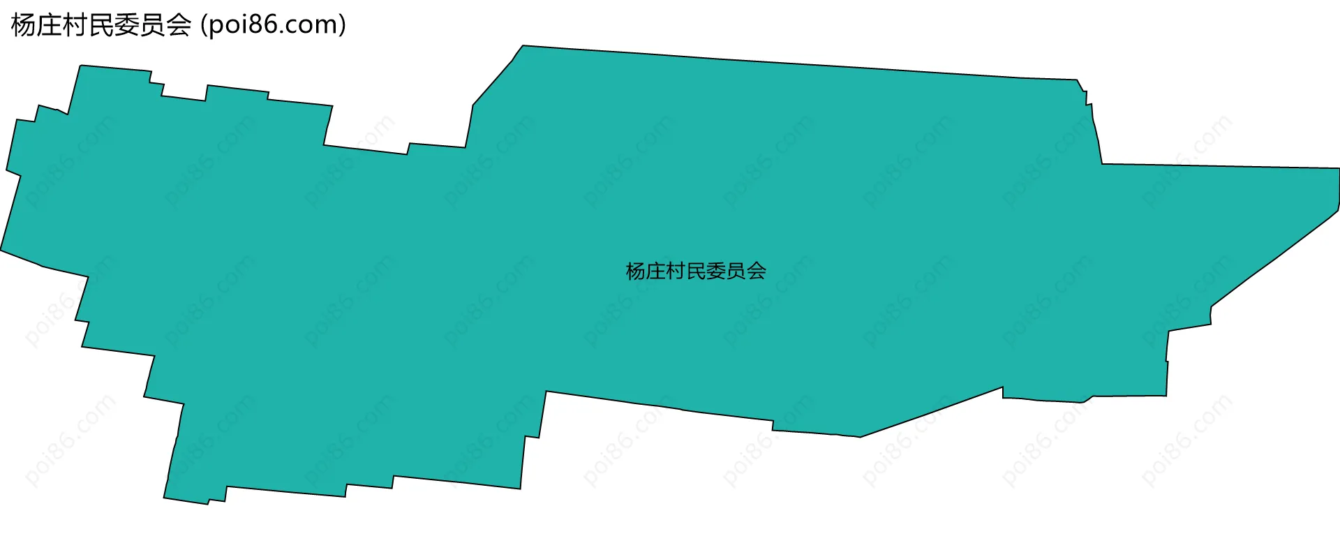 杨庄村民委员会边界地图