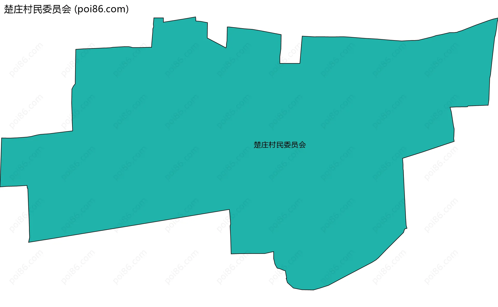 楚庄村民委员会边界地图