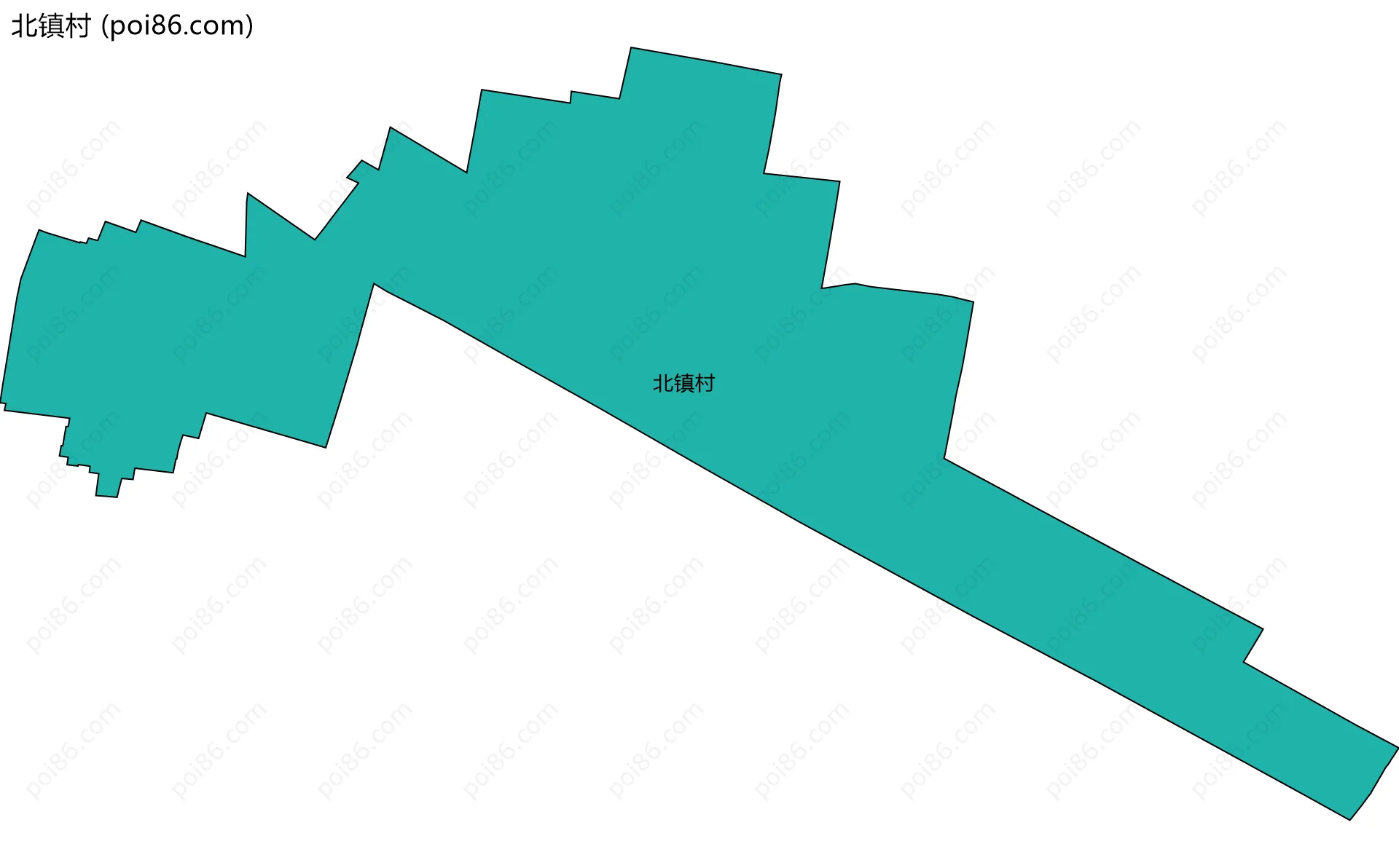 北镇村边界地图