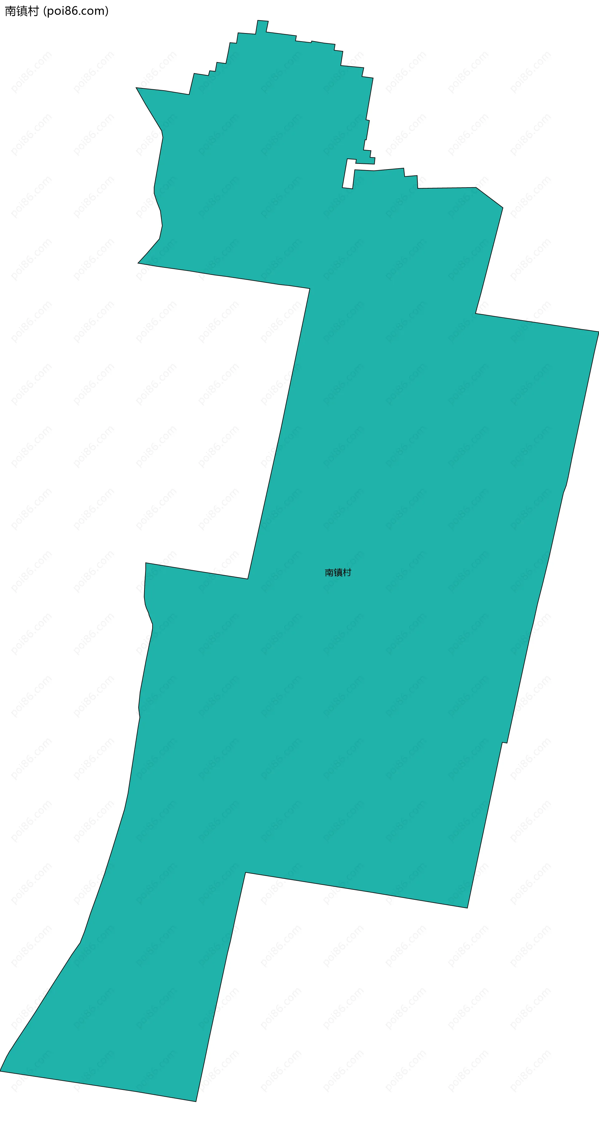 南镇村边界地图