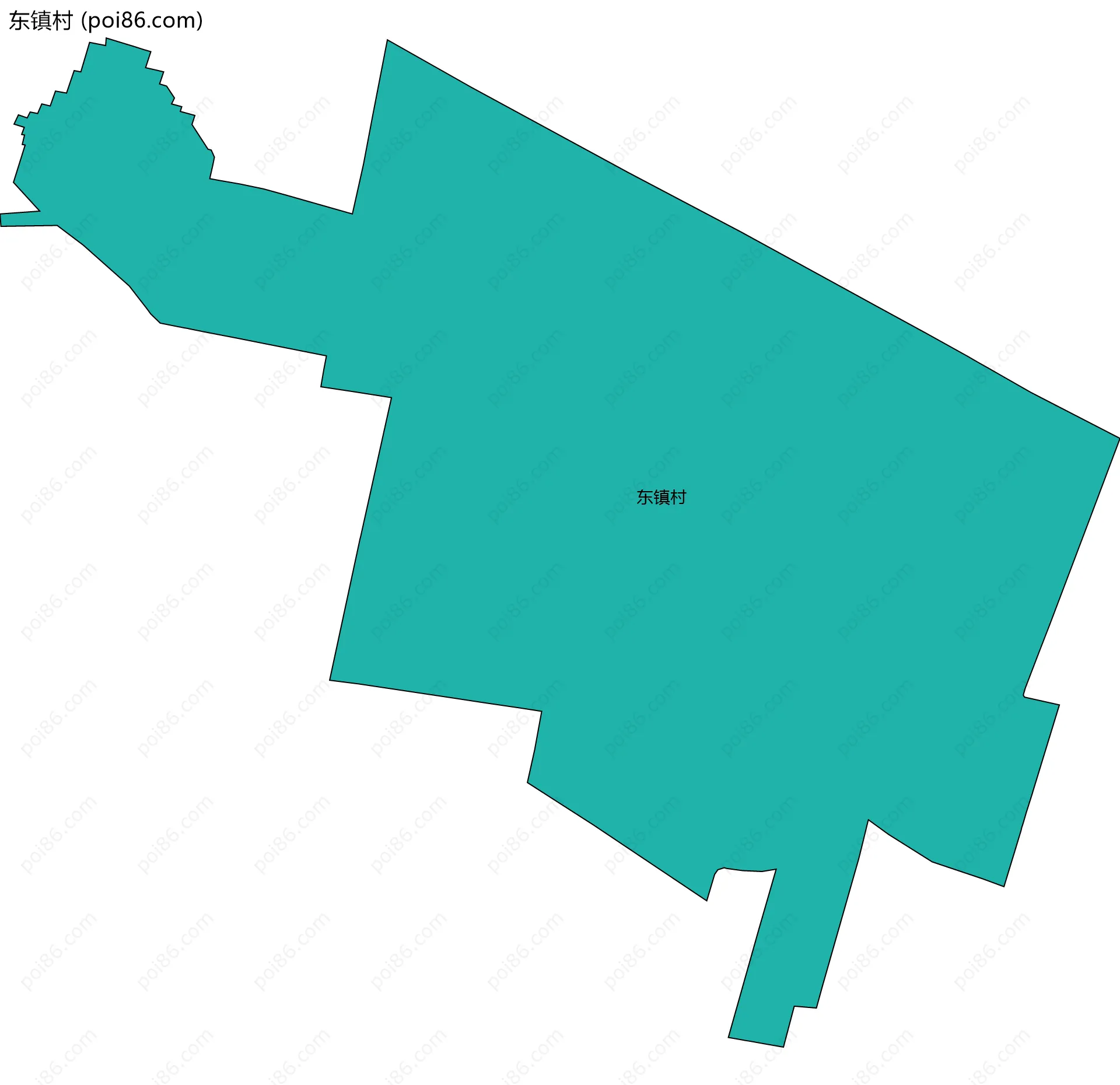 东镇村边界地图