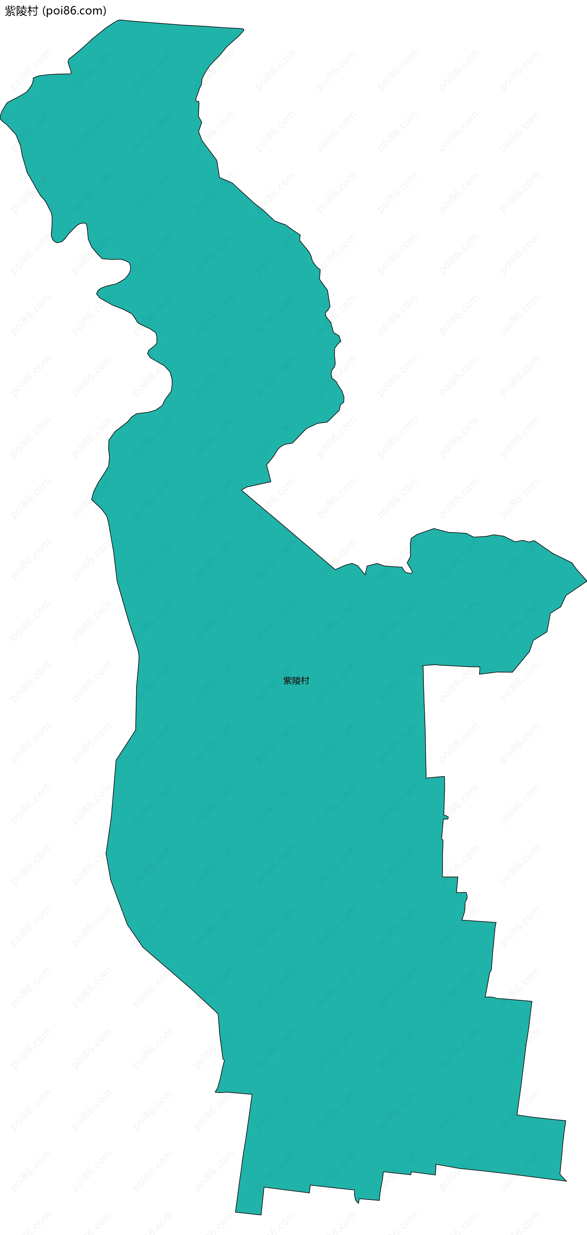 紫陵村边界地图