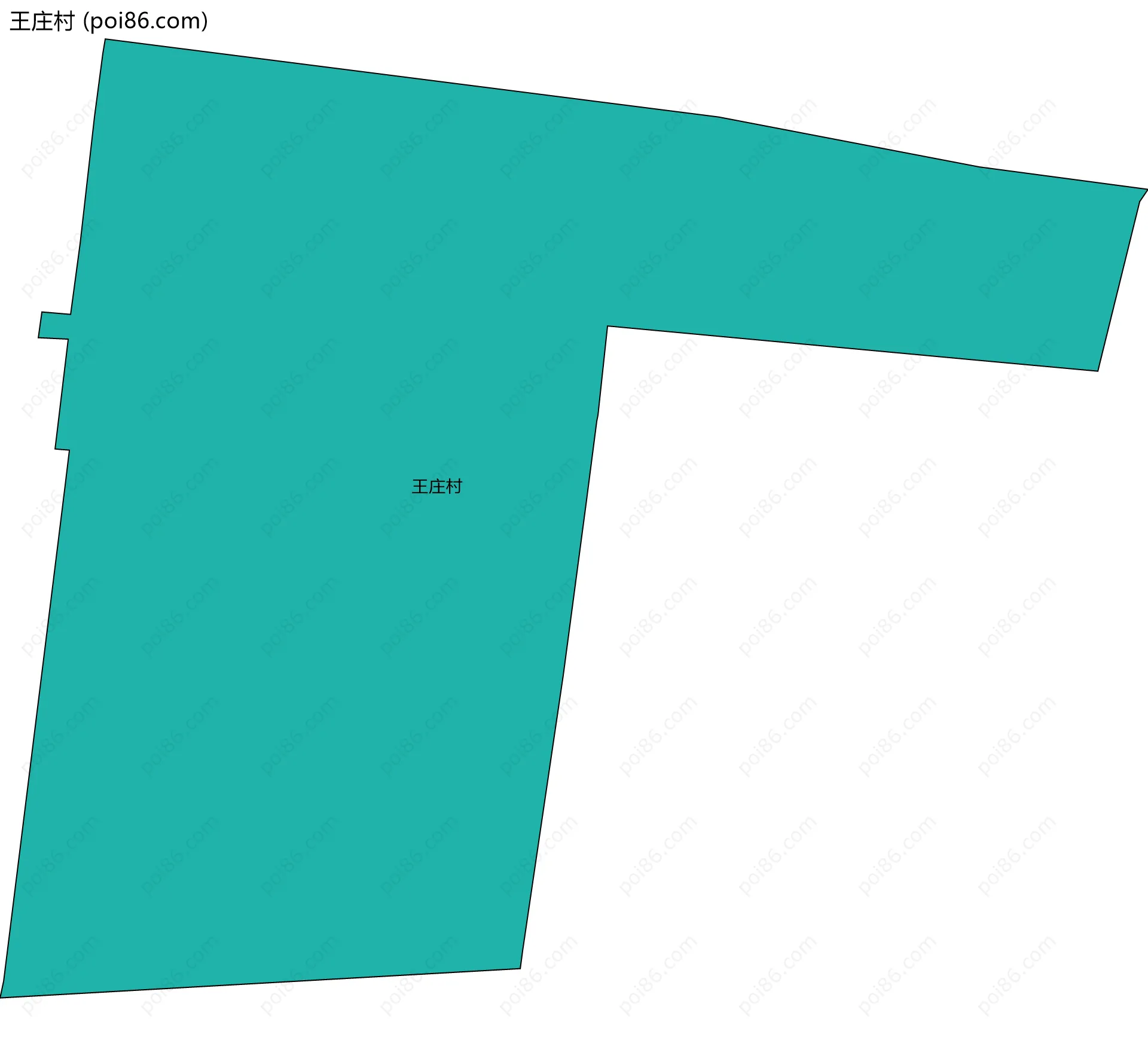 王庄村边界地图