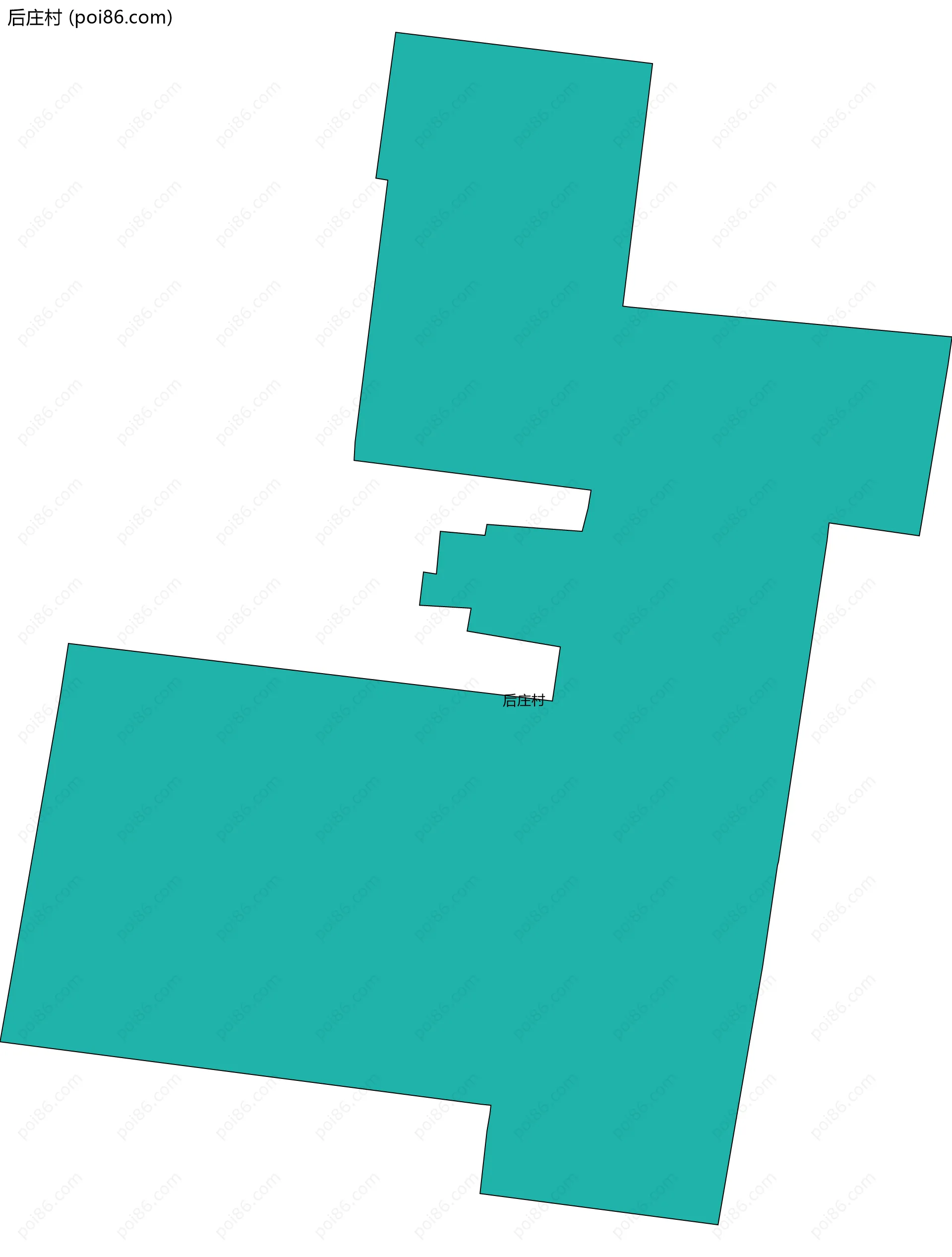 后庄村边界地图