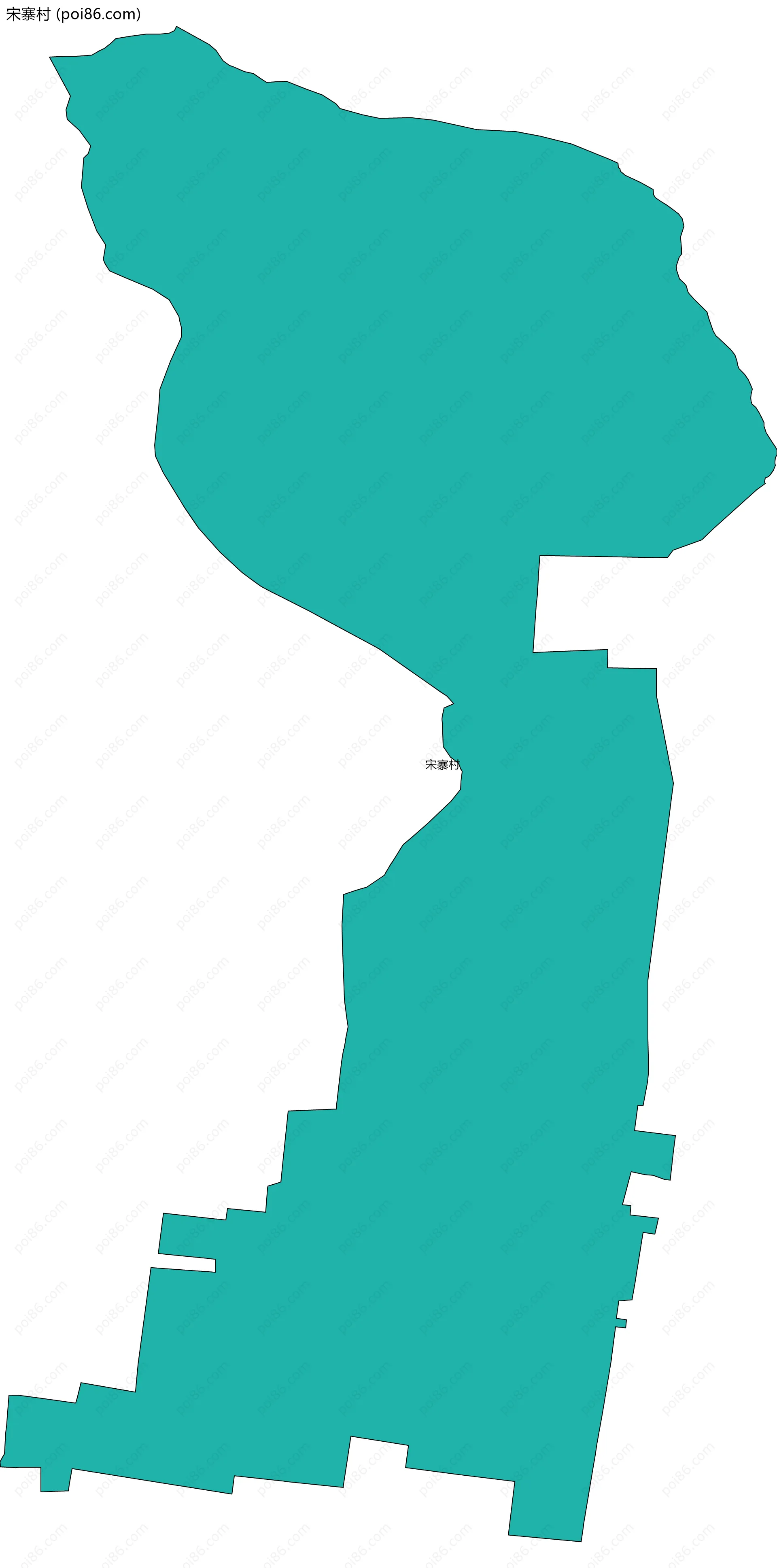 宋寨村边界地图