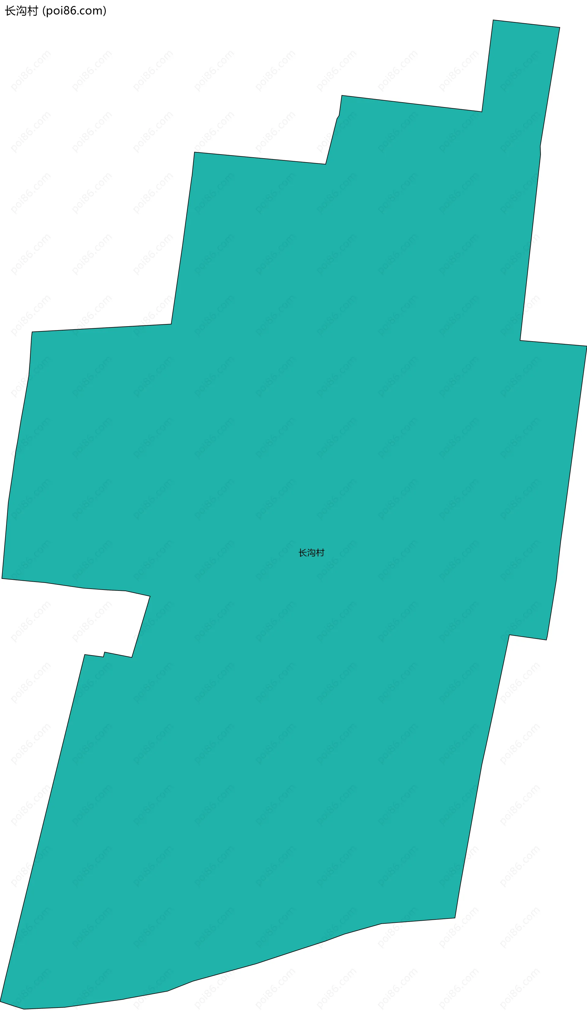 长沟村边界地图