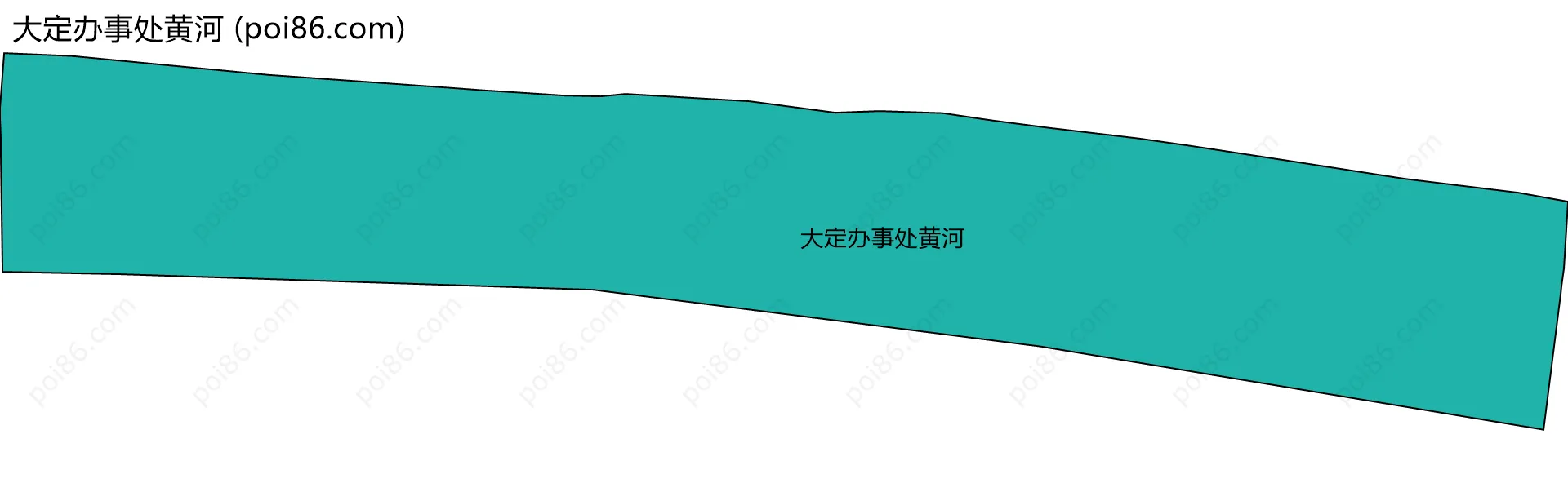 大定办事处黄河边界地图