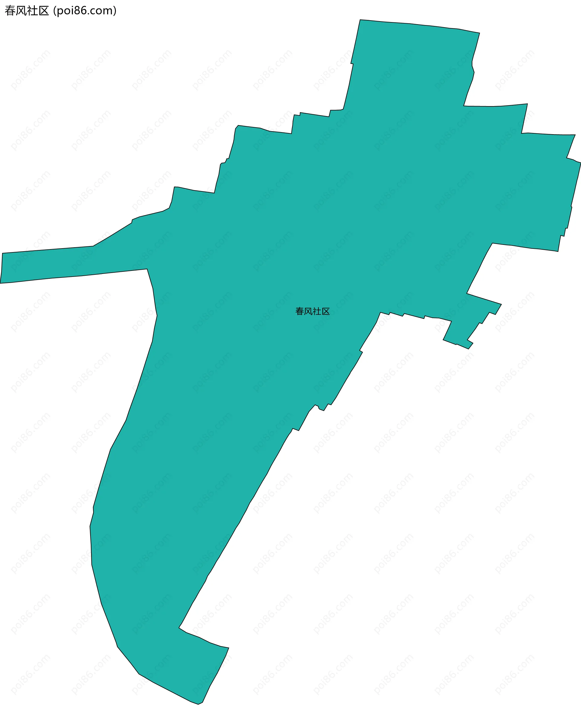 春风社区边界地图